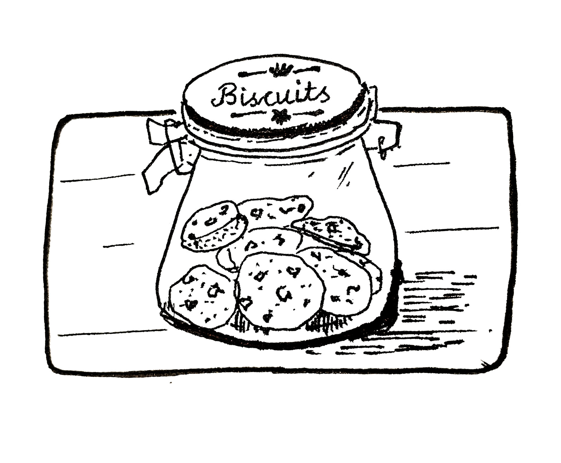 Cookies. My husband bakes the best cookies (and banana bread) - Cat food is now stored in this jar