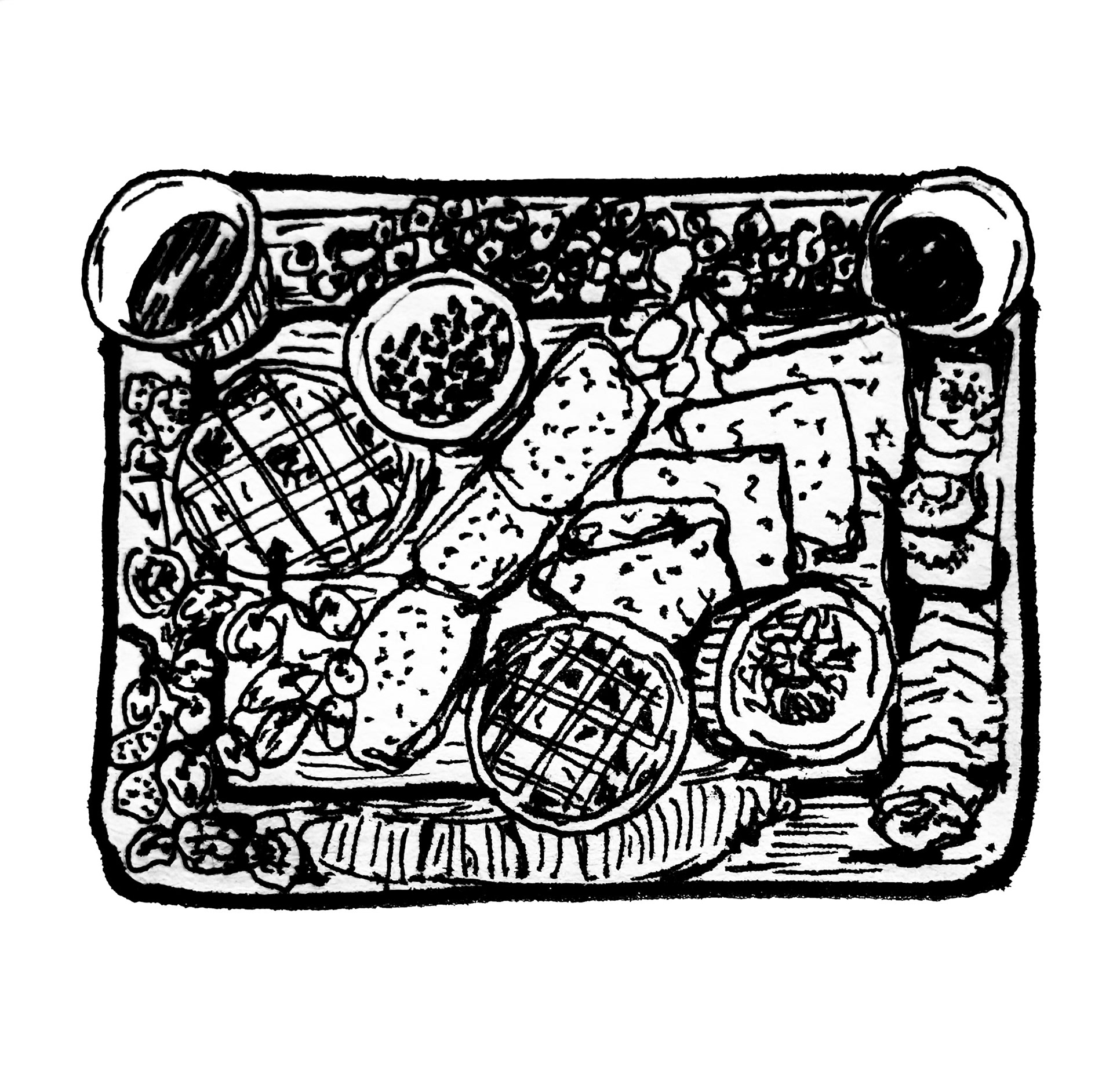 Charcuterie Board. Breakfast - our friends G&amp;S are amazing hosts, I'm always taking notes