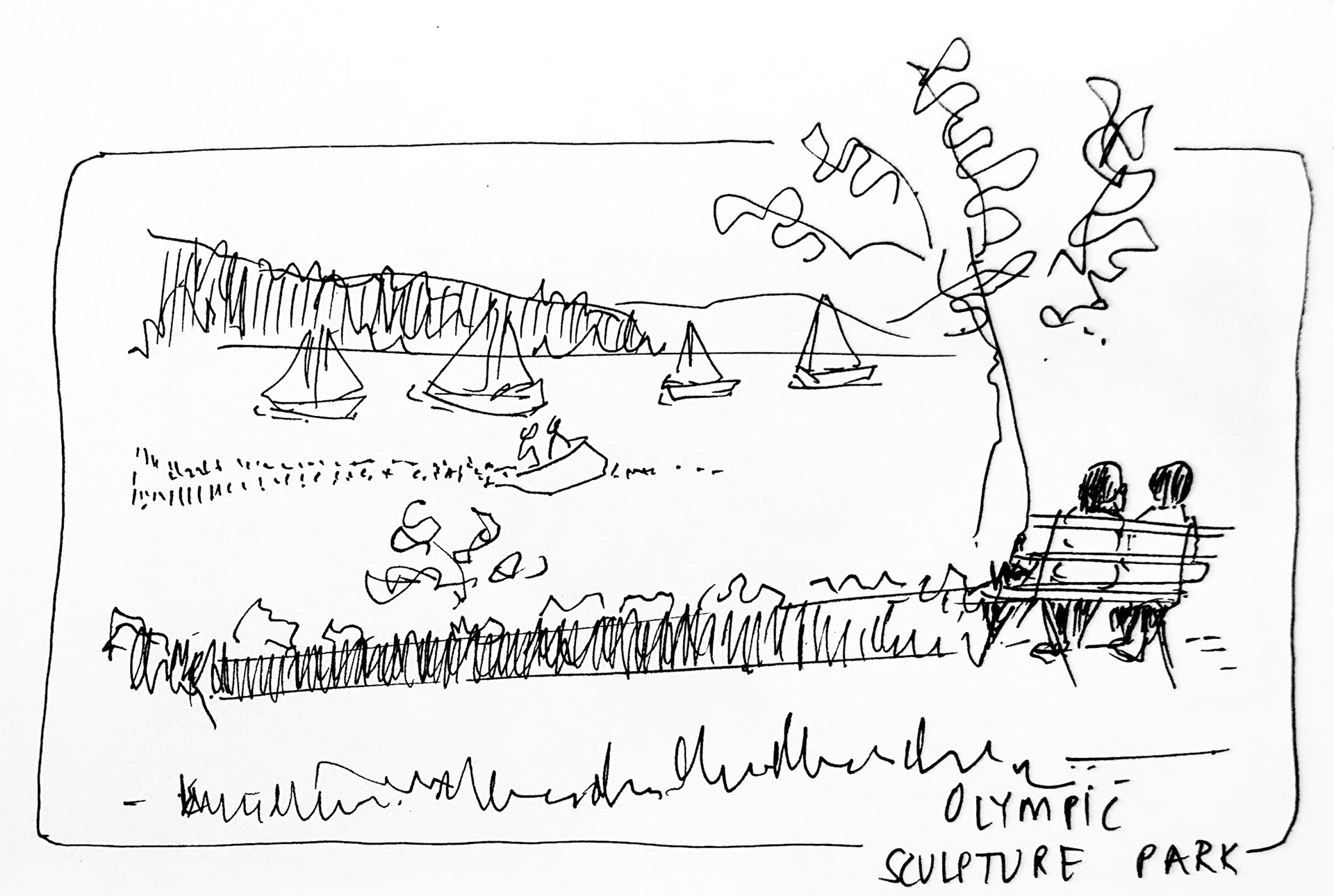 Olympic Sculpture Park. Seattle. Water makes me happy. This place made me happy.