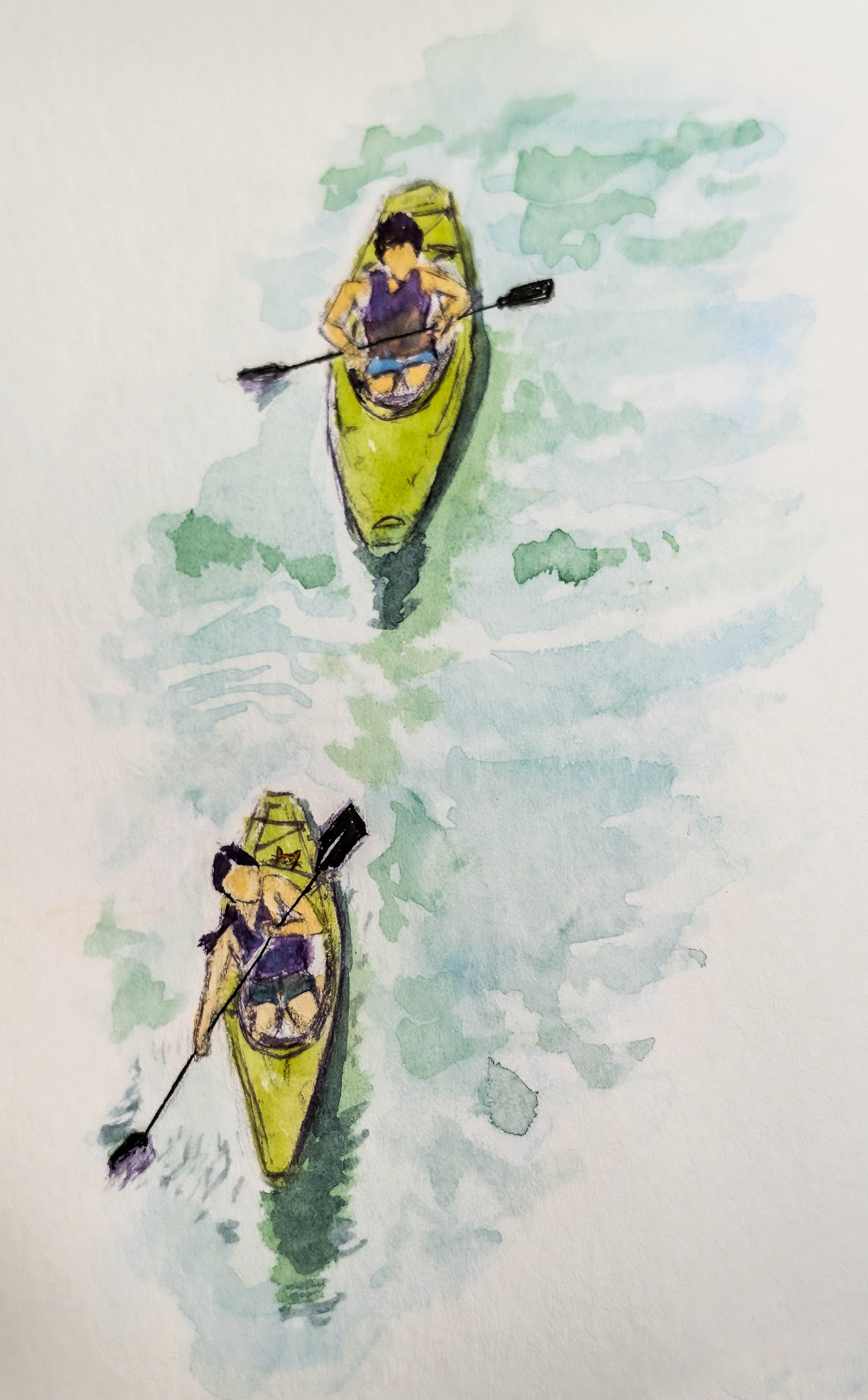 Chicago River. Chicago - Kayaking there was fun until we got stuck. Then it absolutely wasn't.