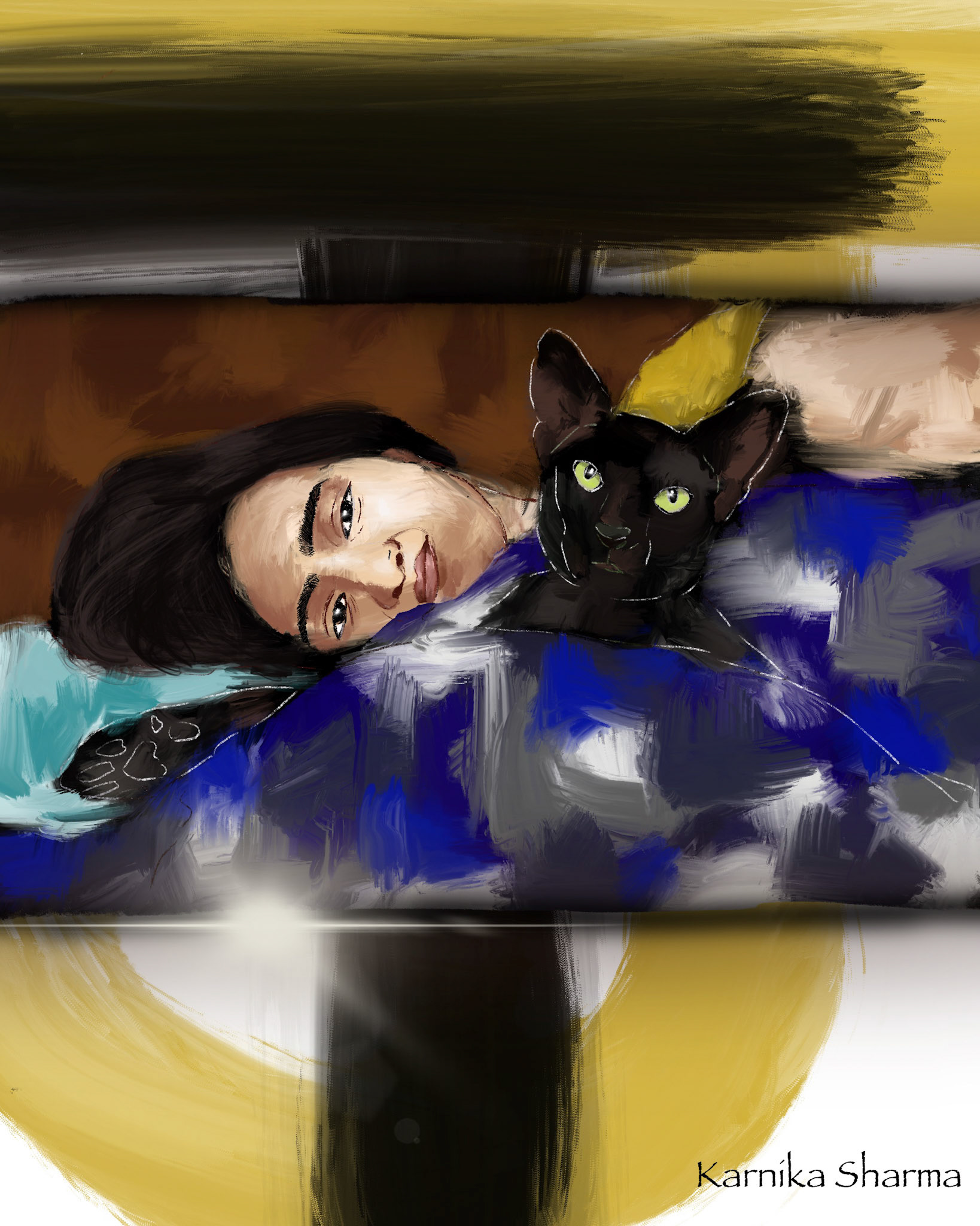 Black cat named Toothless.