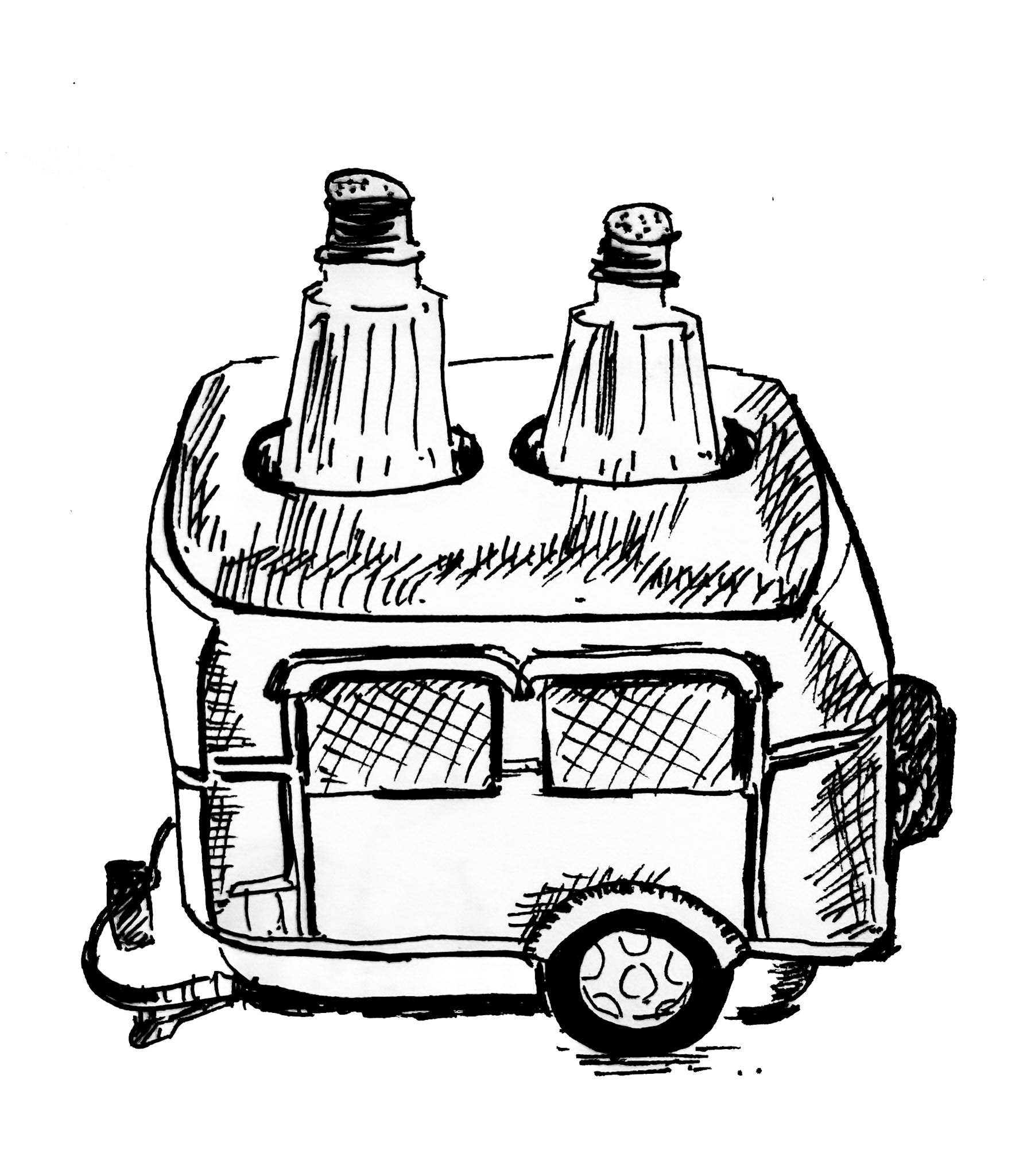 Salt n Pepper Stand. Air Stream. Birthday stay. Someday I will live in a house on wheels.