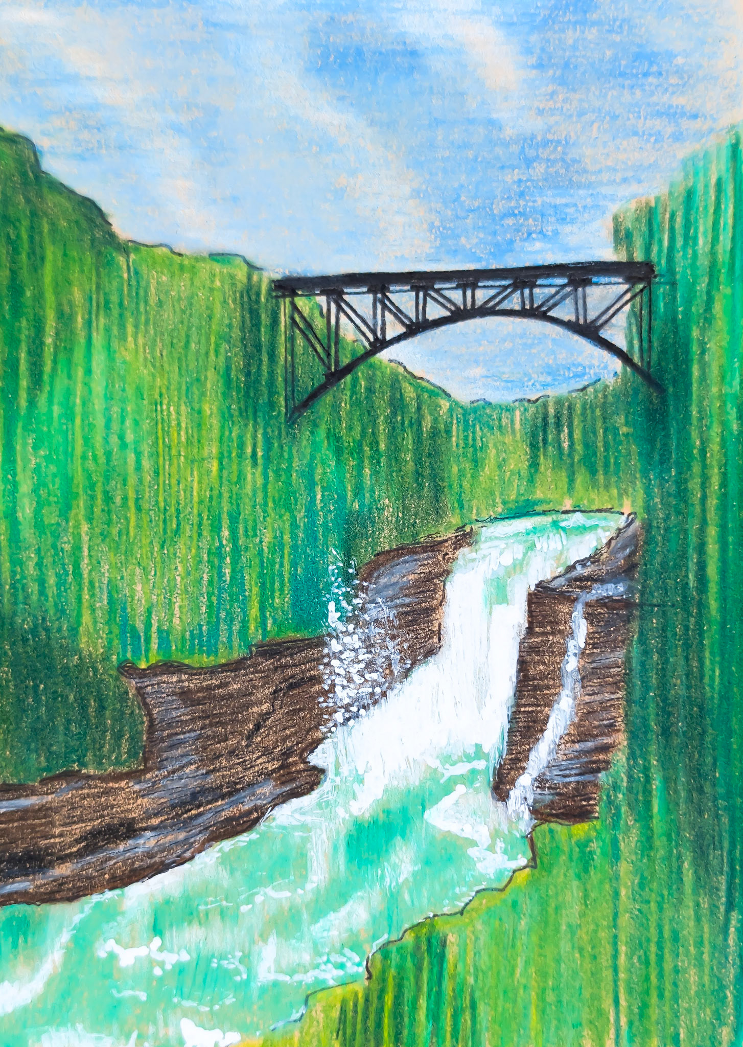 Letchworth State Park. New York - On our way to Niagara falls with family