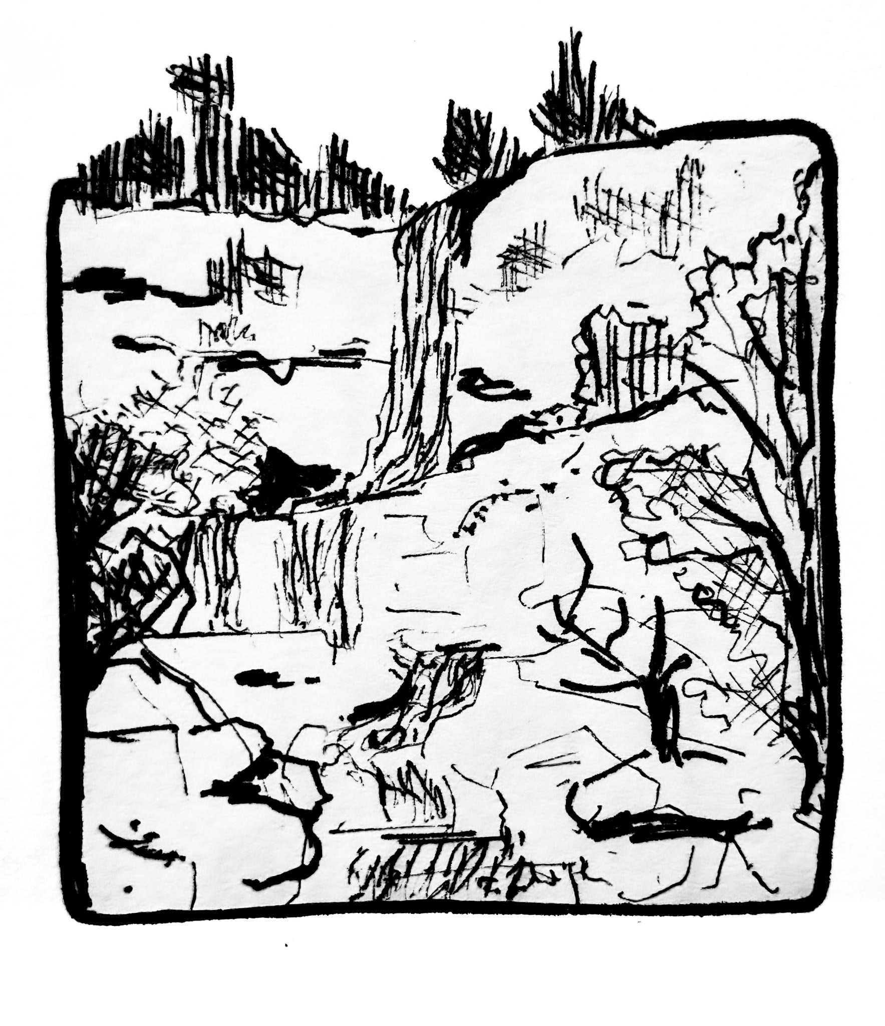 Kaaterskill Falls. NY. cold strenuous hike to get back from here