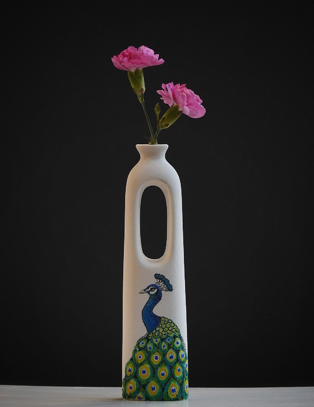 Peacock - graceful and still. Acrylic