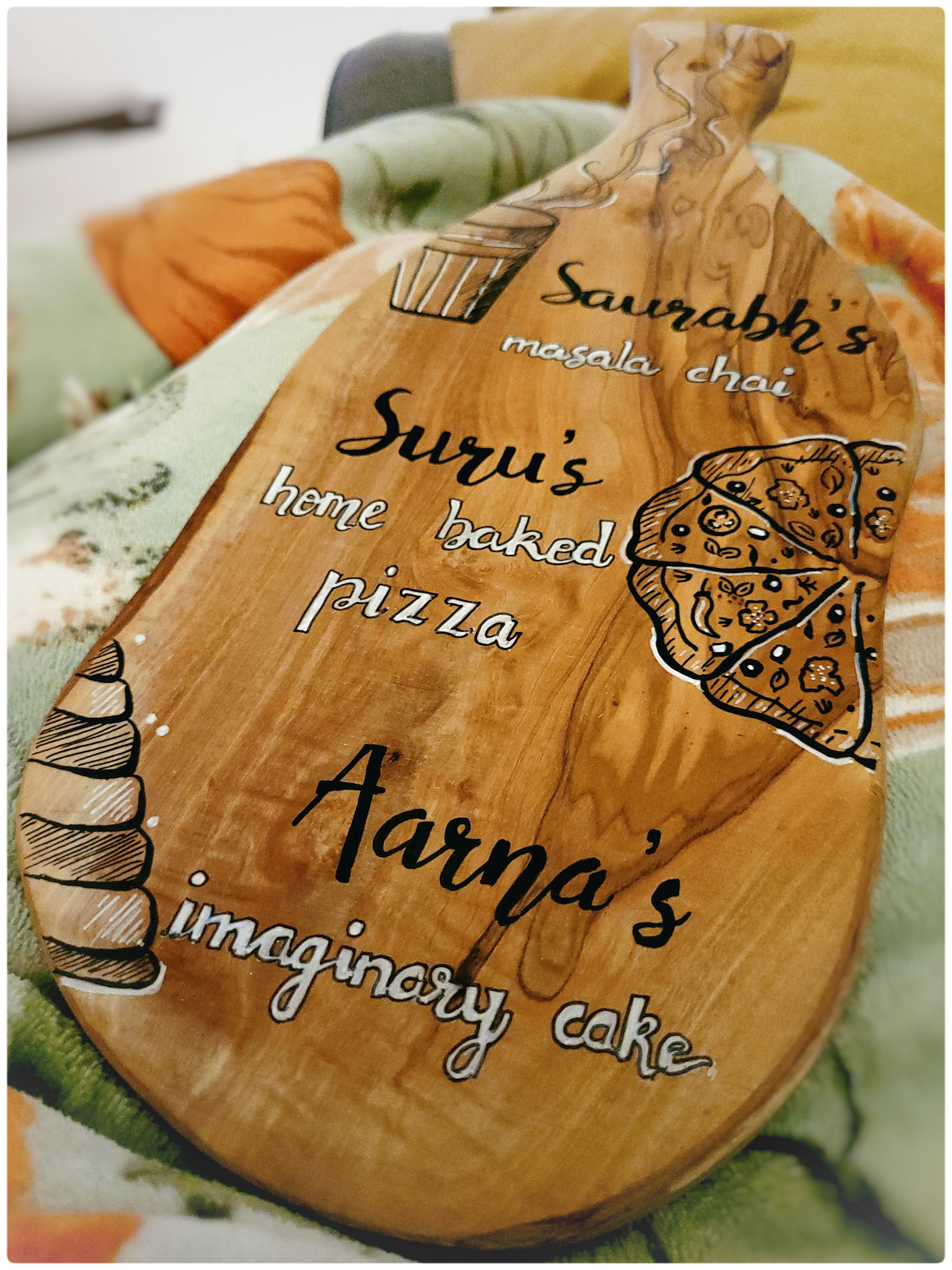 Mini custom charcuterie board.