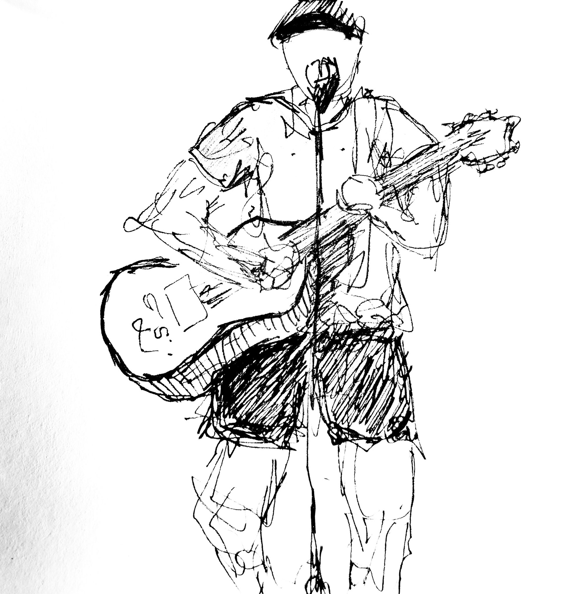 Key West. Florida. Live music, live sketch. Done in under 2 mins