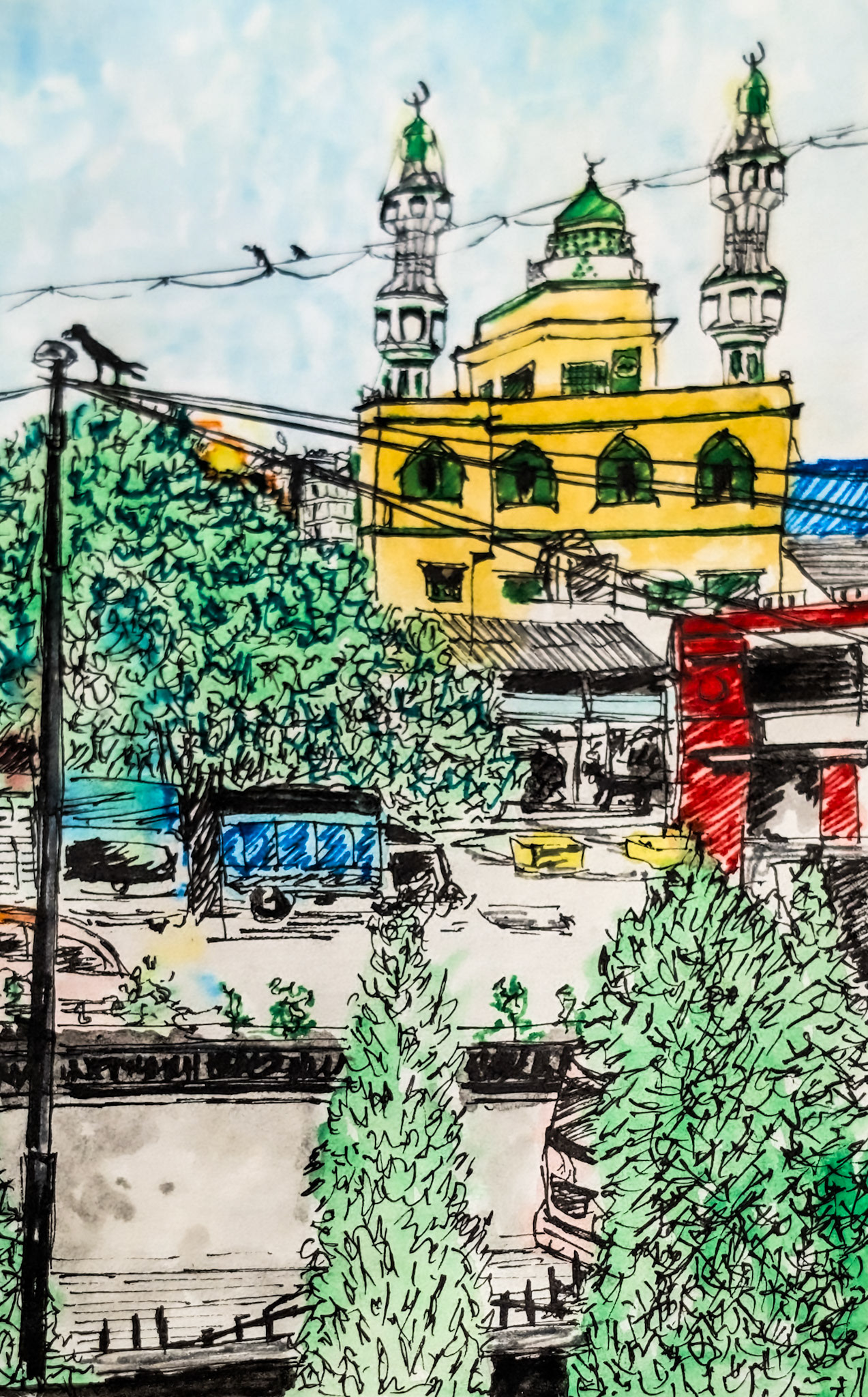 Religious Place. Mumbai - across the street