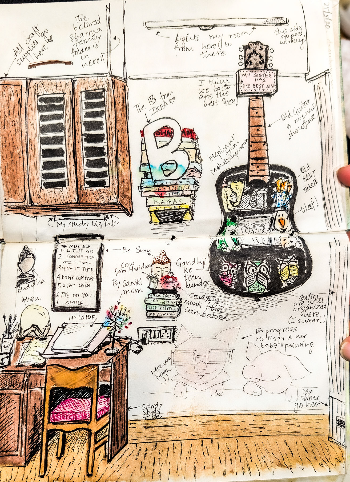 A Study of My Bedroom. Peak COVID Shenanigans