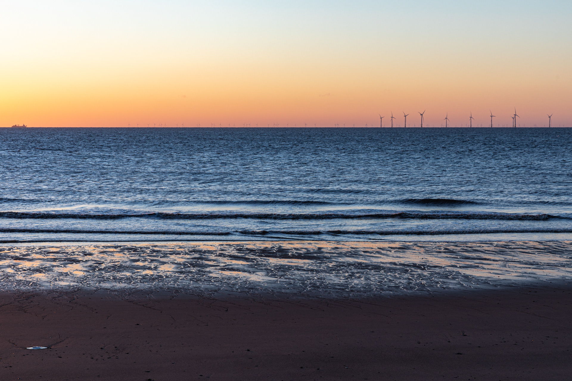 North Sea early morning view, Chapel St Leonards