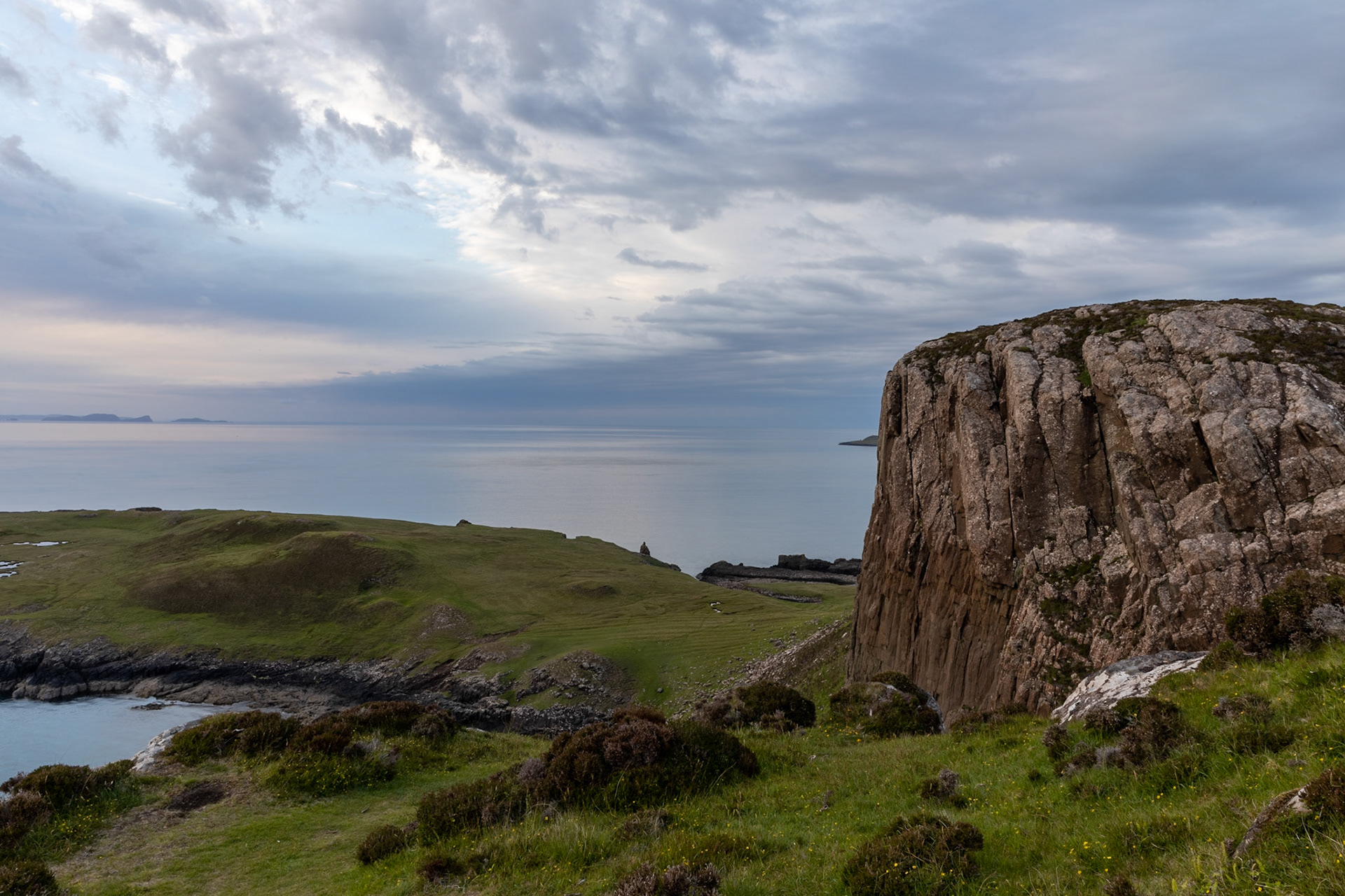 Evening view north of Rubha Hunish, Trotternish