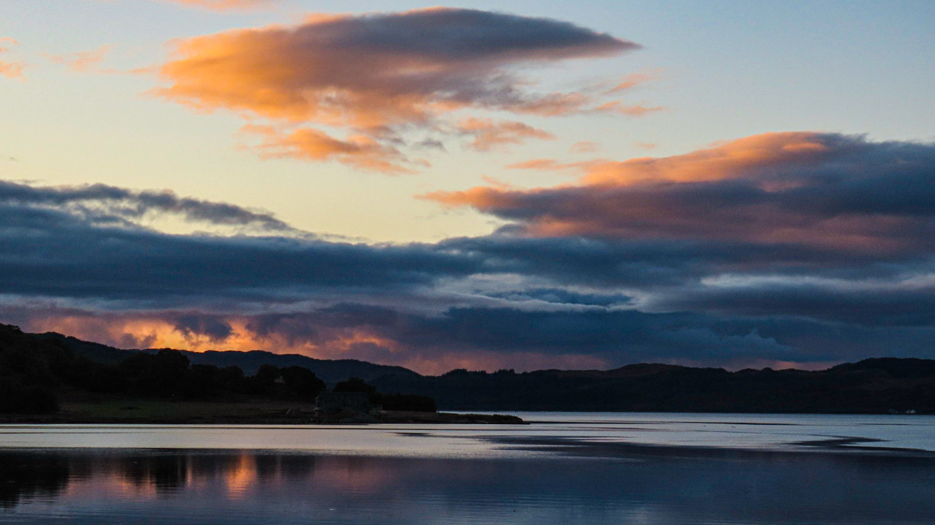 Loch Sunart after sunset, Laudale Estate