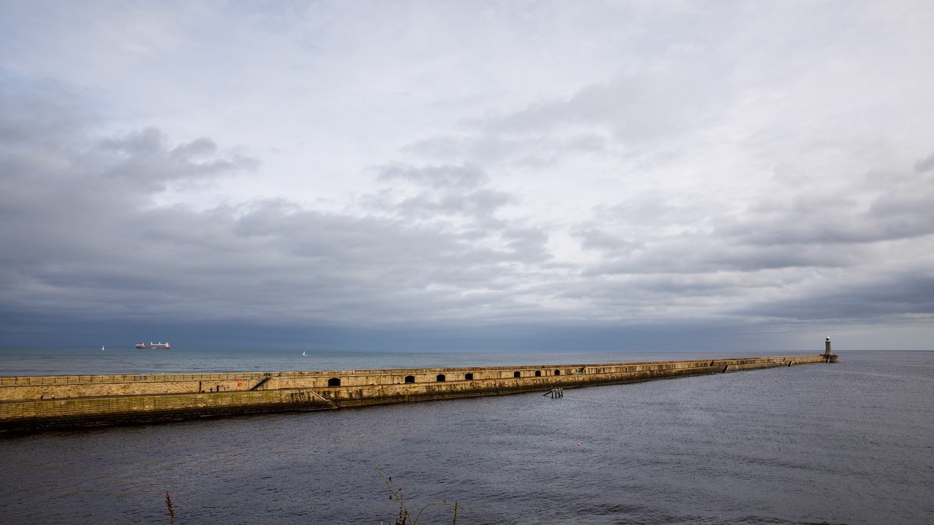 North Pier of River Tyne entrance