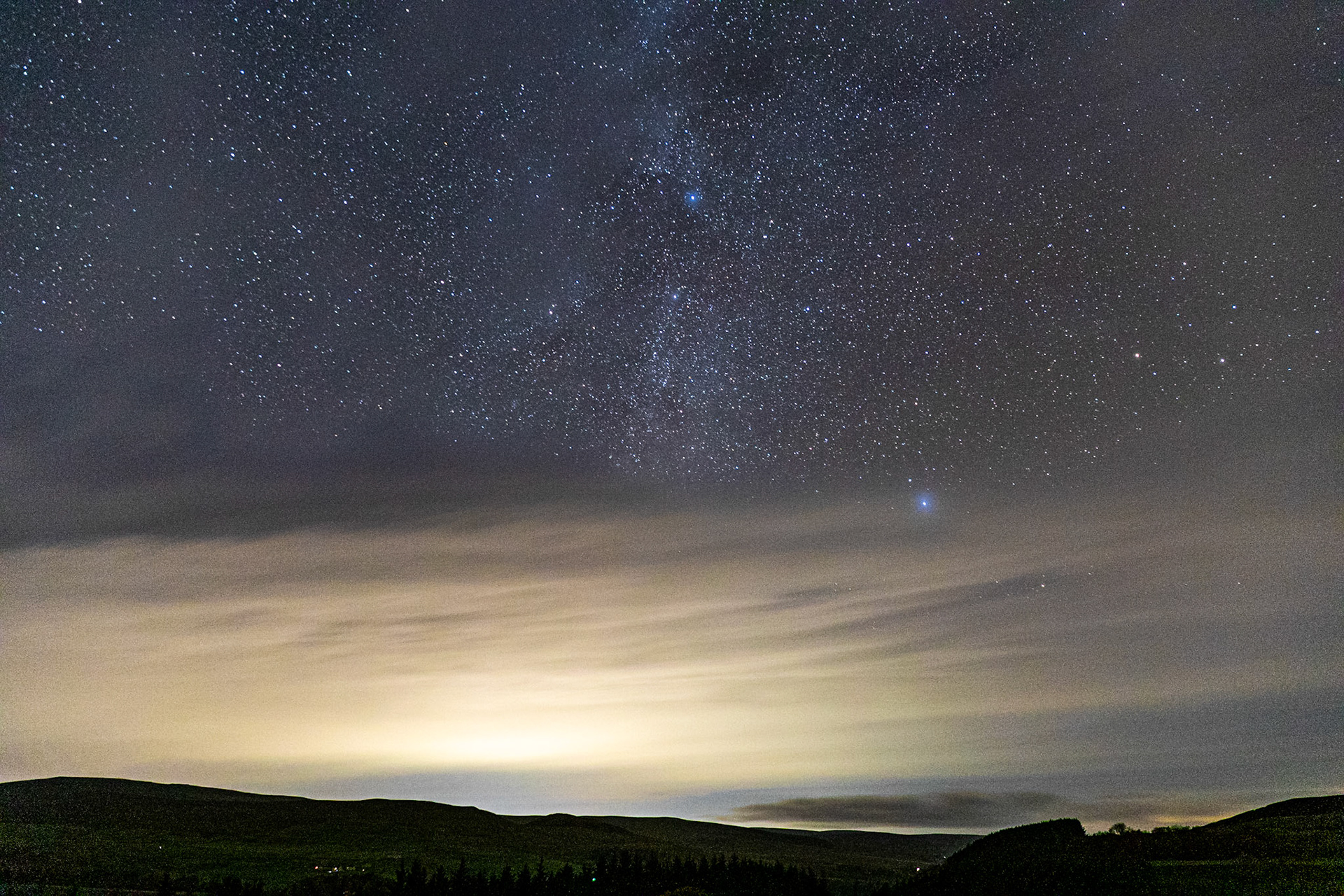 Shooting for the stars, Alston, North Pennines