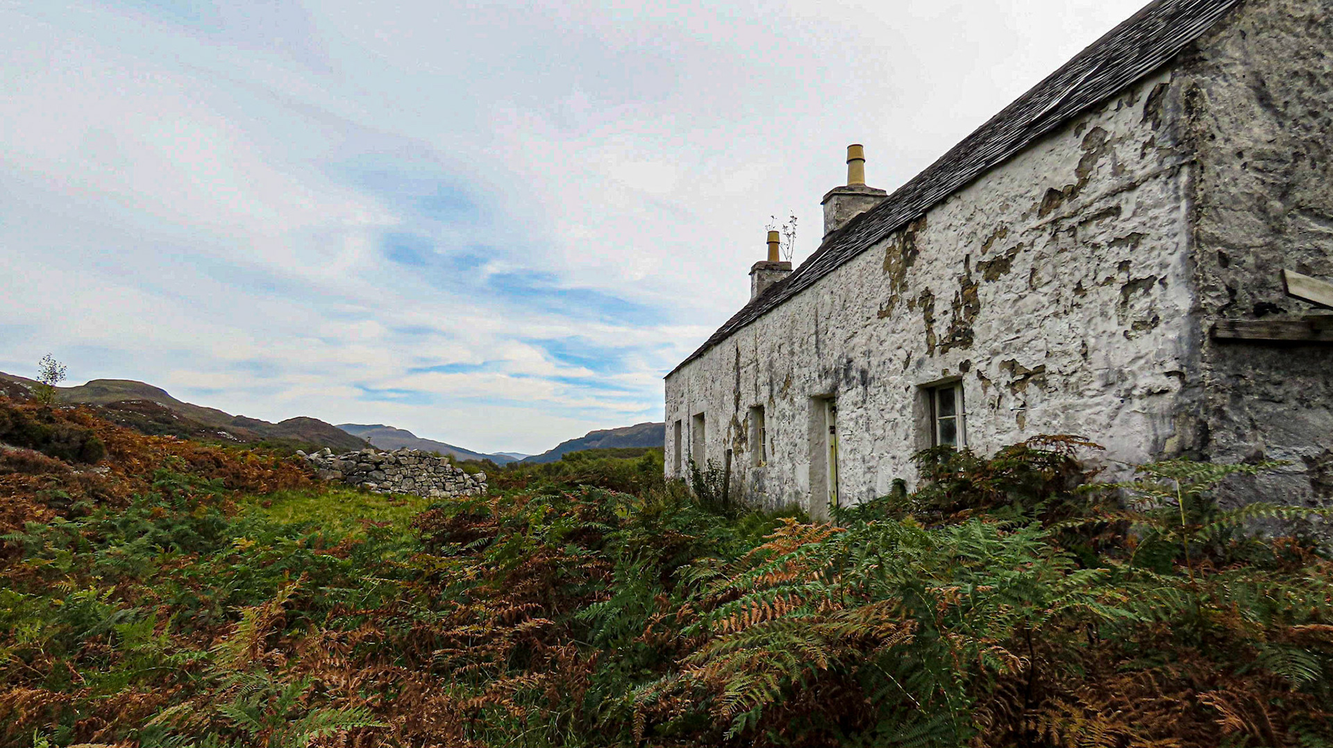 The old Drovers’ Inn at Doirlinn, Drimnin Estate