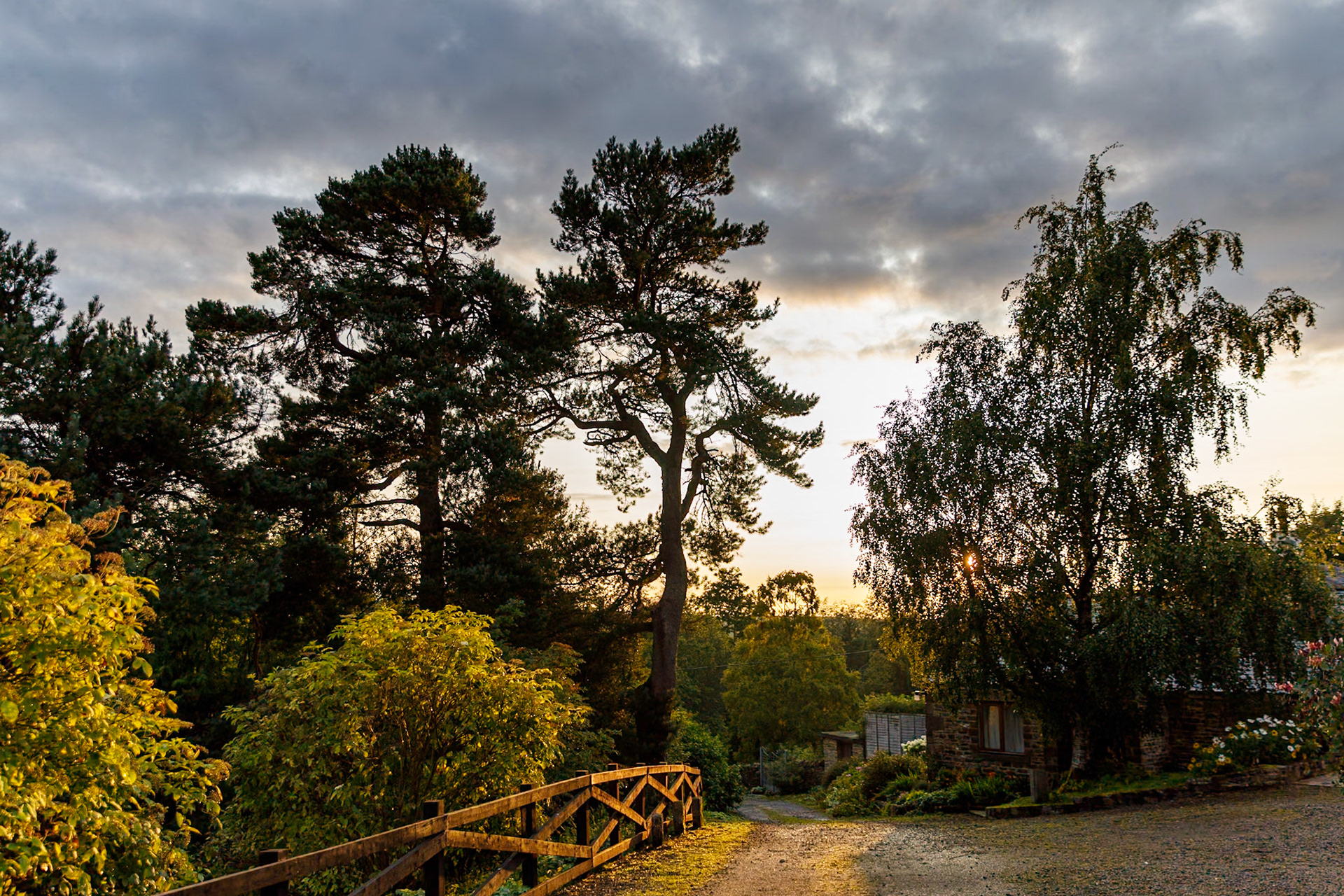 Driveway to Throssel Buddhist Abbey