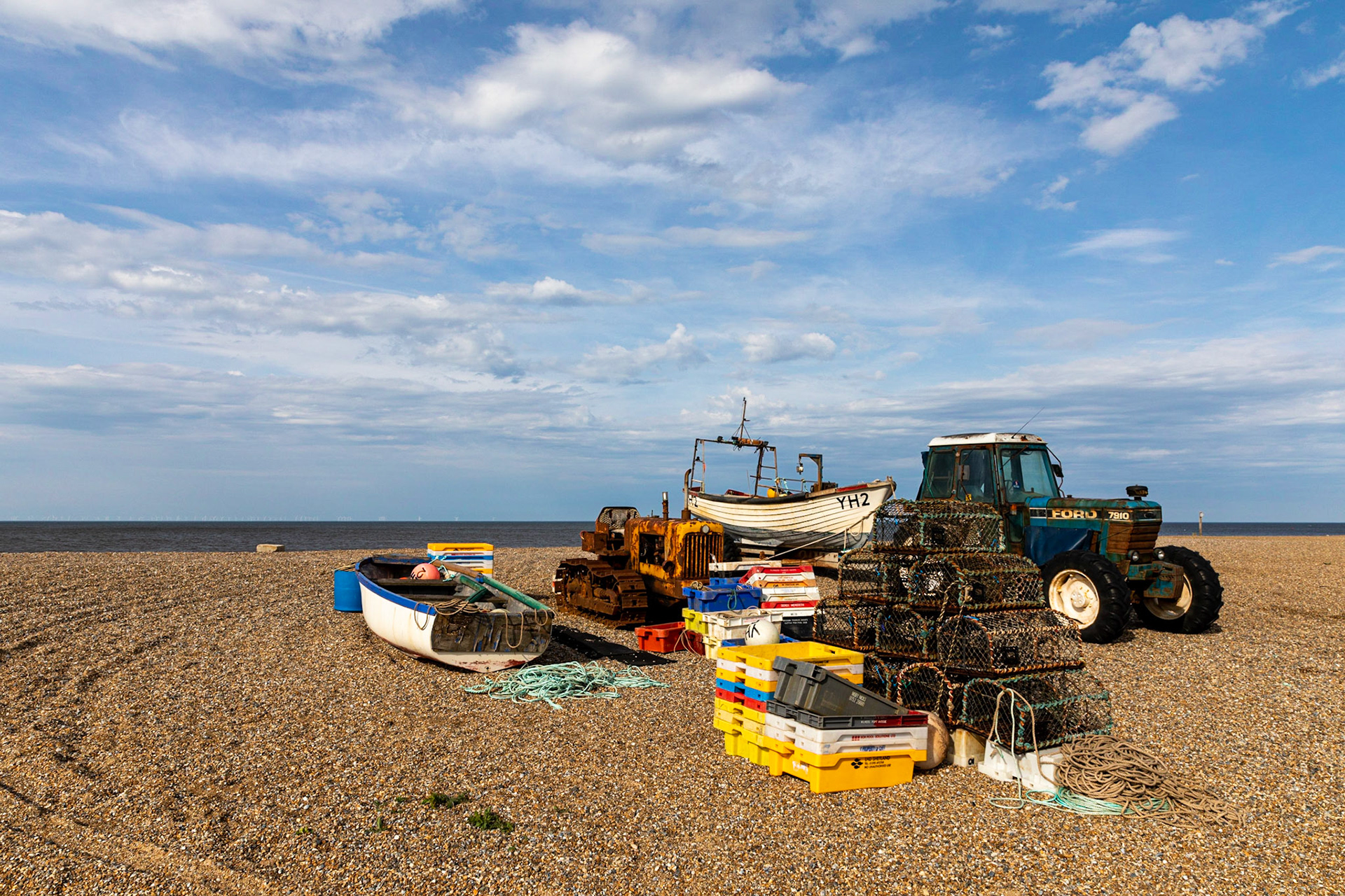 Local fishermen fishing paraphernalia, Cley next the Sea