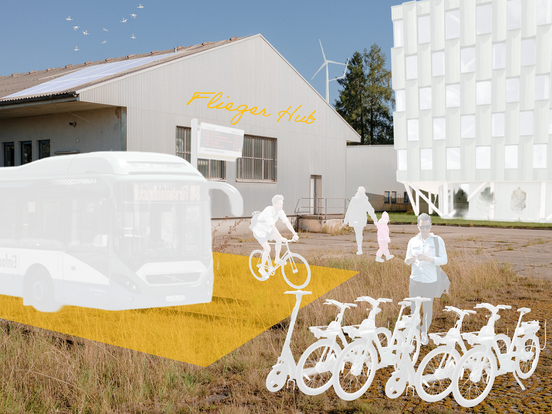 Phase 1: Intervention Öffnung der Radtangente und des Rollfeldes