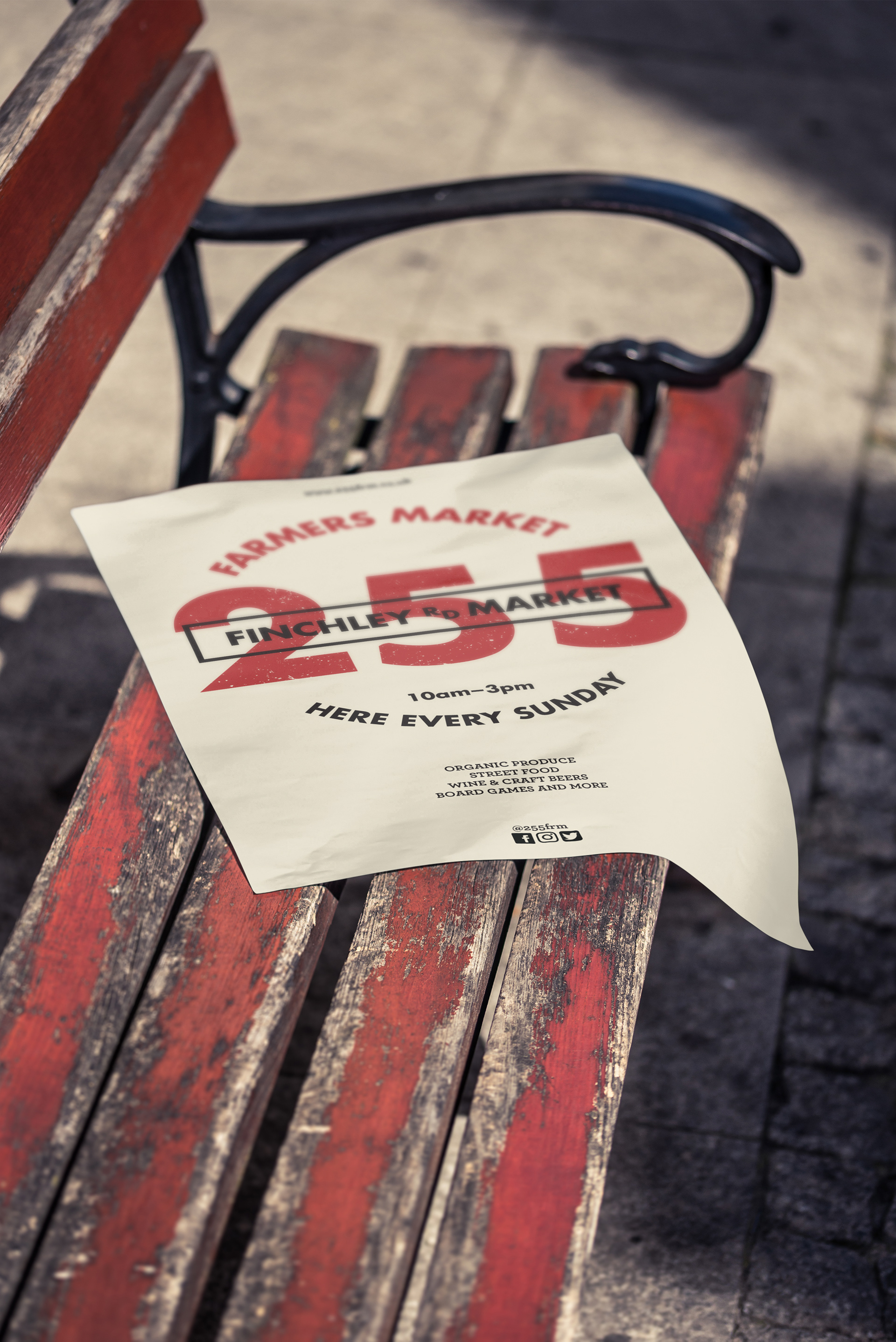 Poster created for new farmers market in Finchley