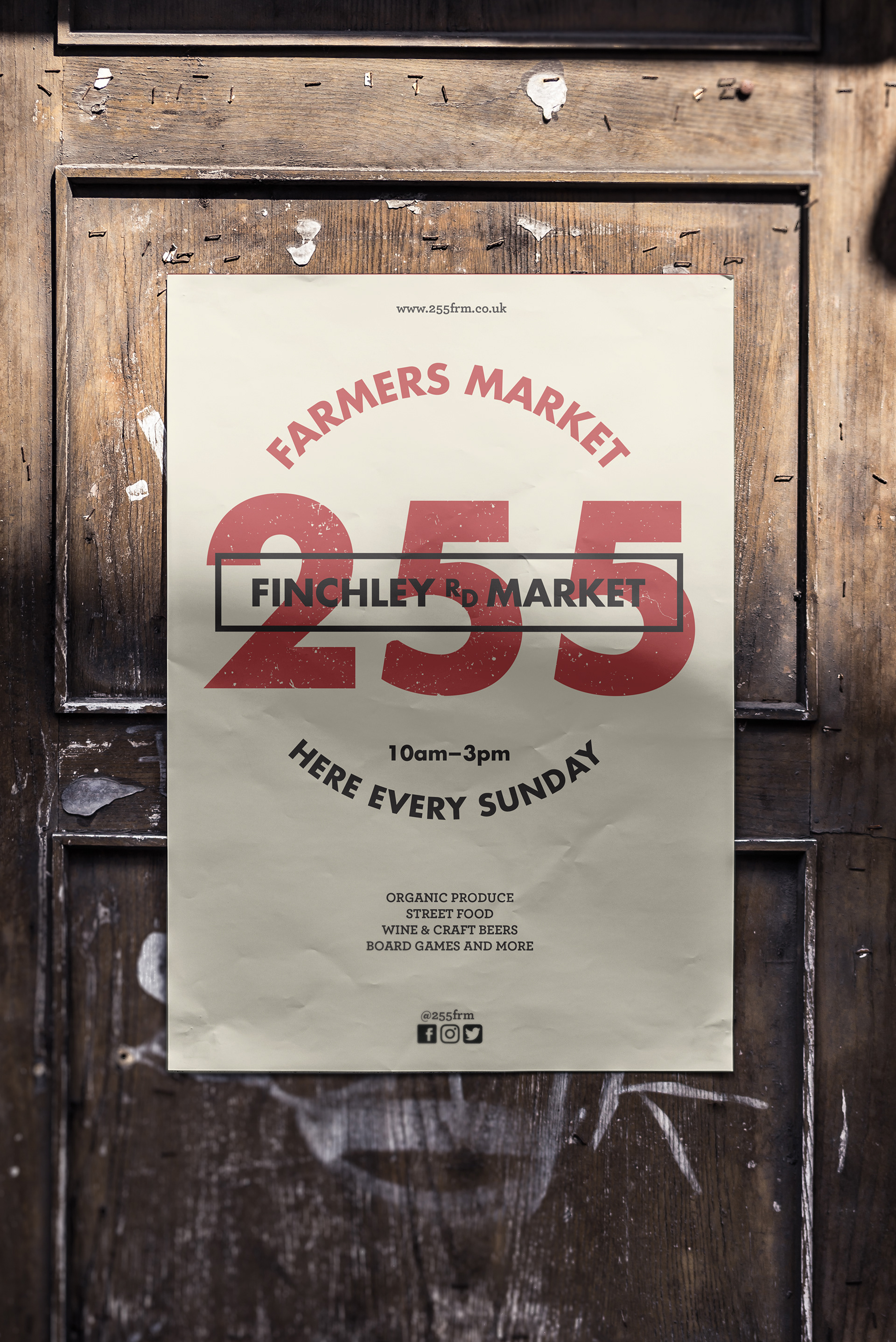 Poster created for new farmers market in Finchley