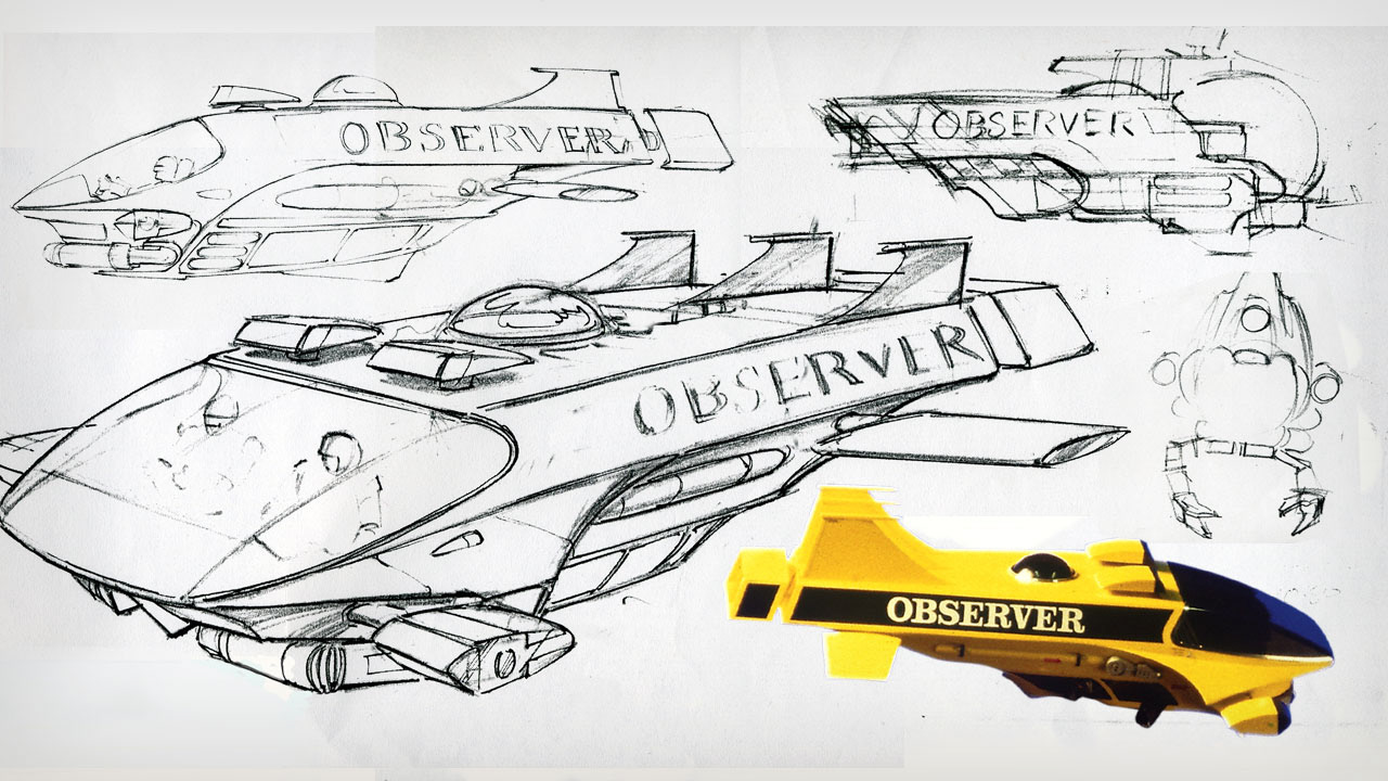 Concept development of 'The Observer' submarine.