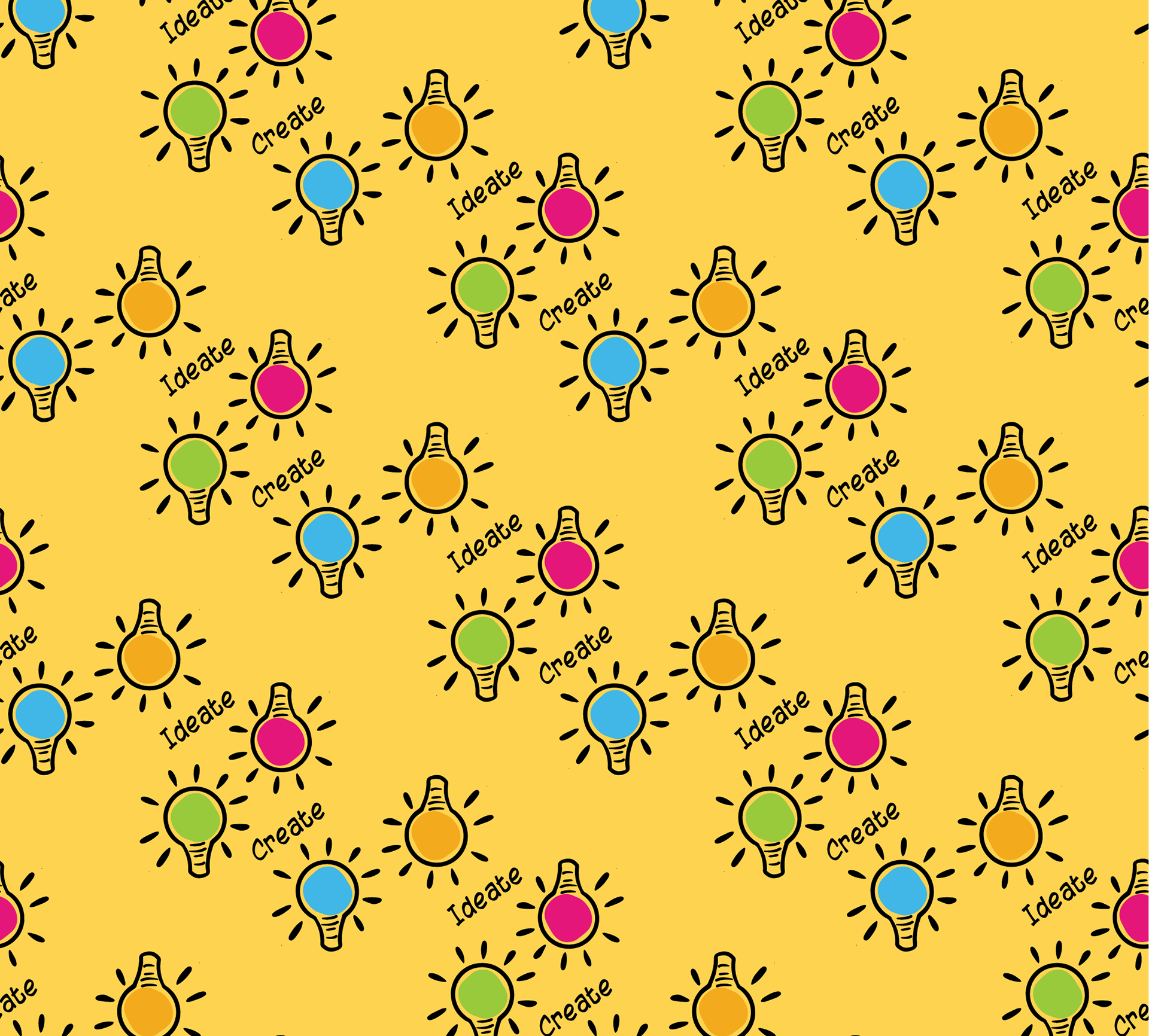 Ideate & Create on Yellow