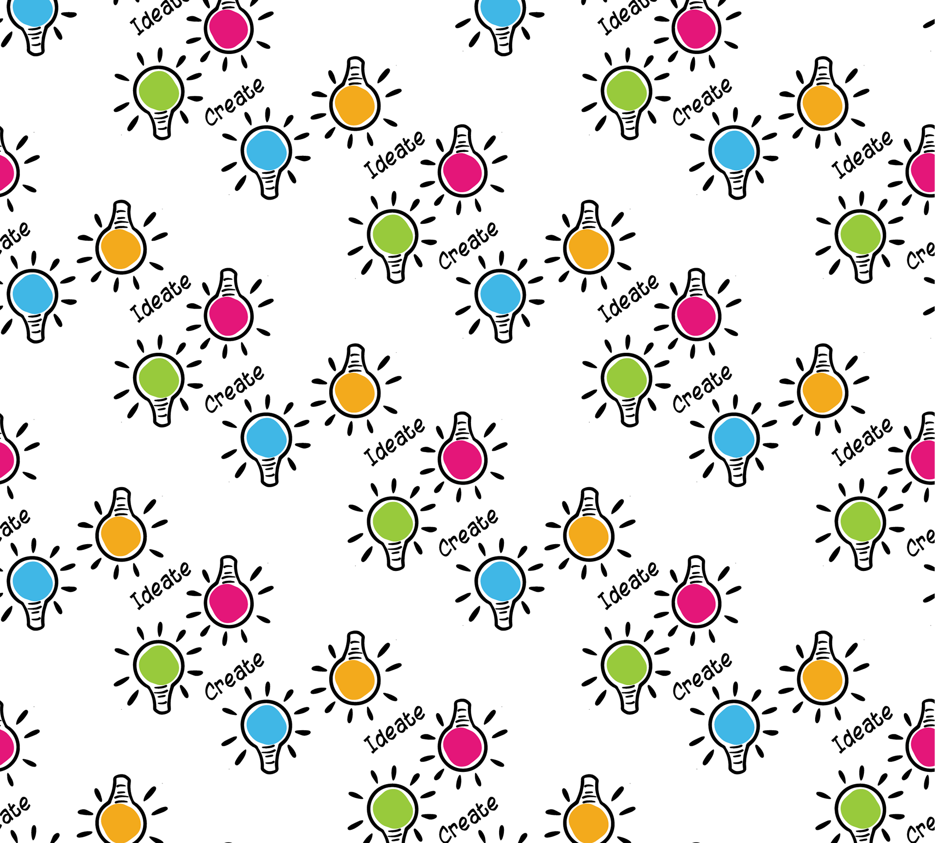 Ideate & Create on White