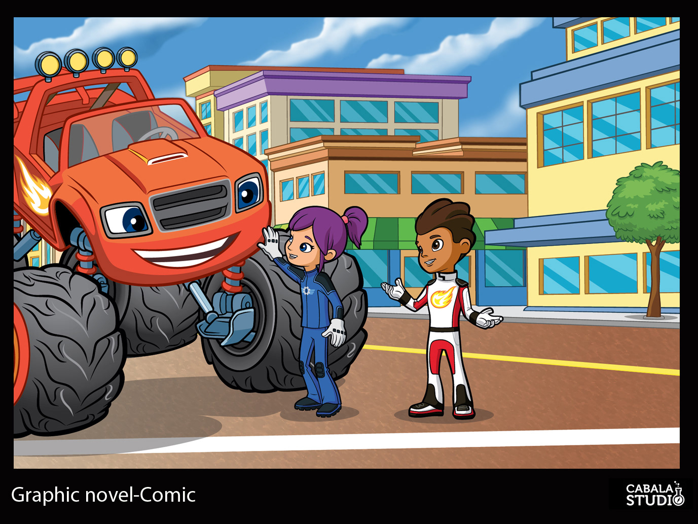 Blaze And The Monster Machines Gabby With Toolbox PNG - Free