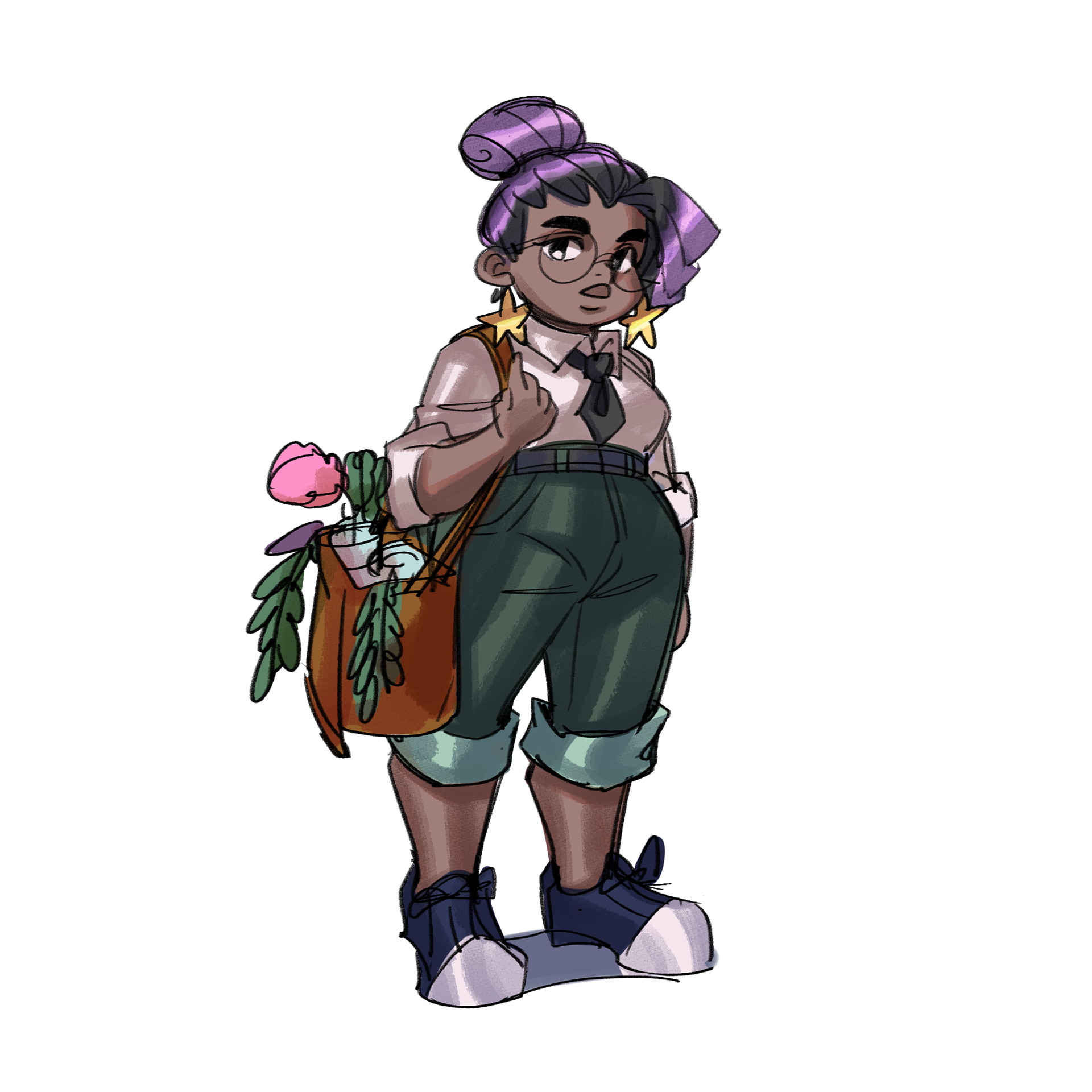 Adi character illustration.