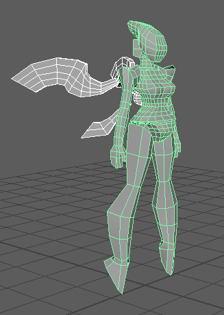 Player character "Gloriana" greybox model.