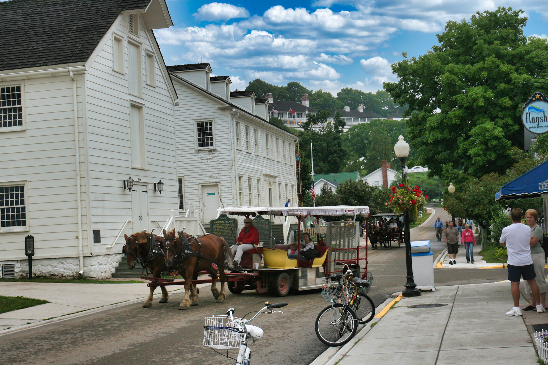 Mackinac Market Street and Fort