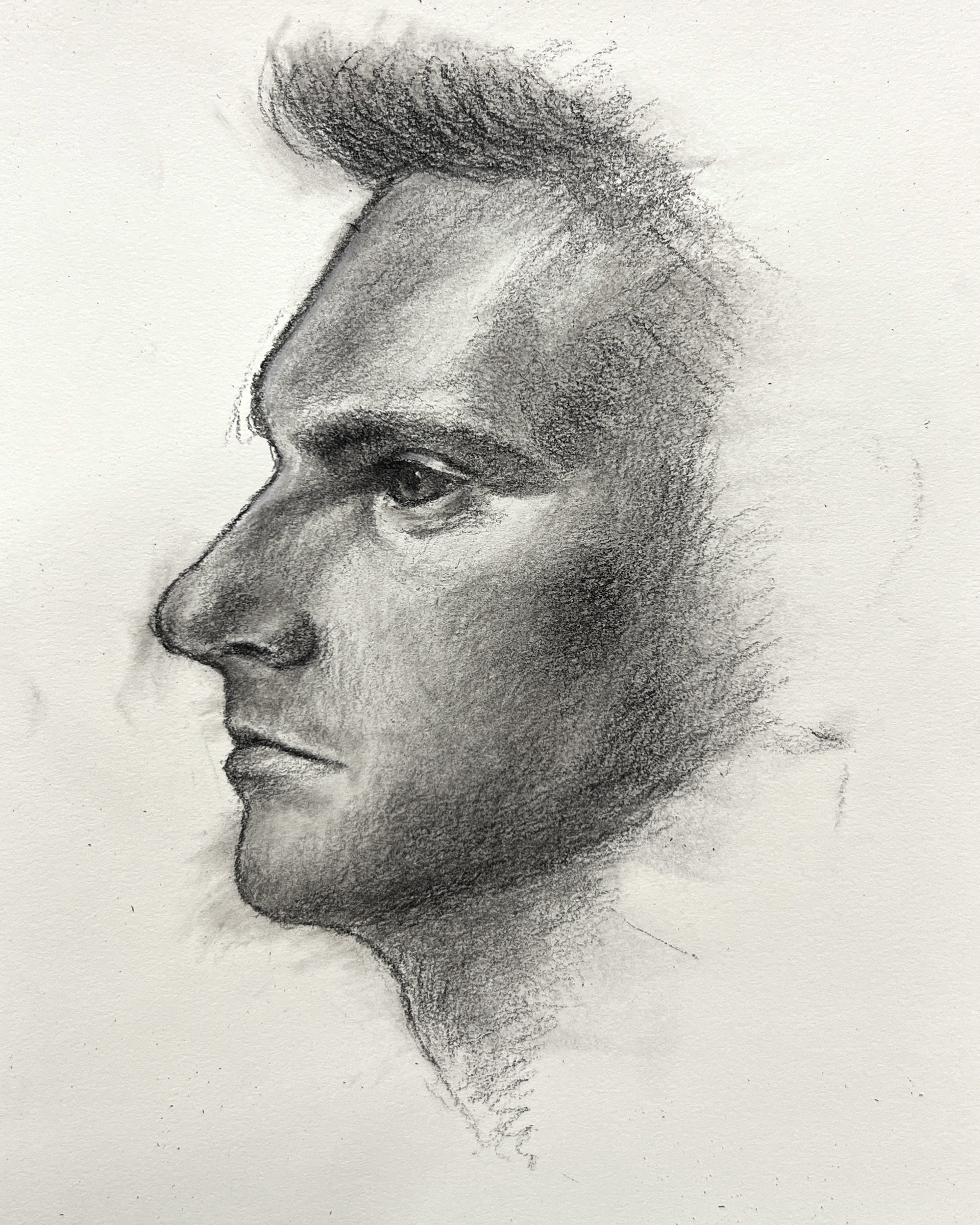 Charcoal on paper. 2025.