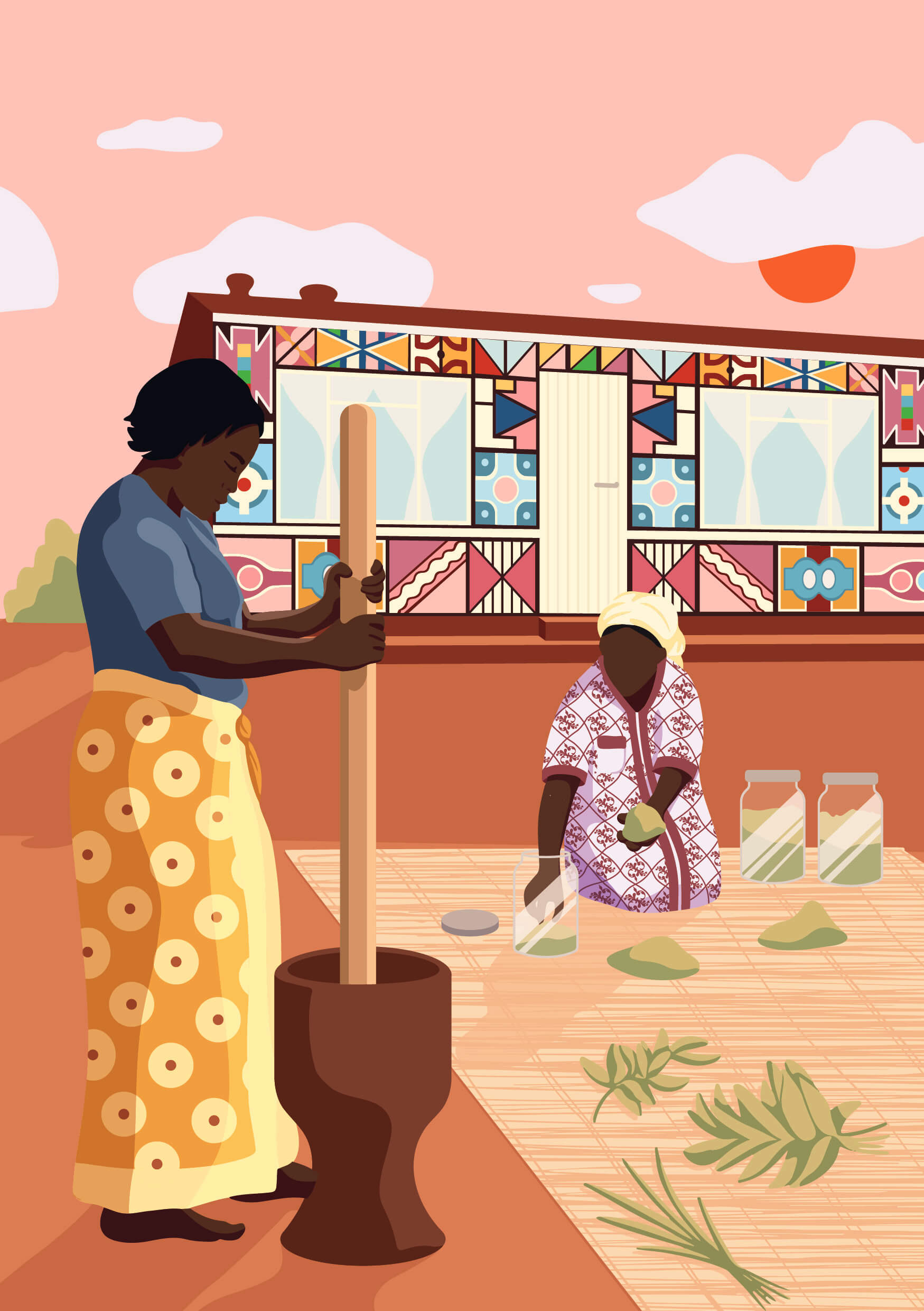Step 3: Preparation of plants by the local community