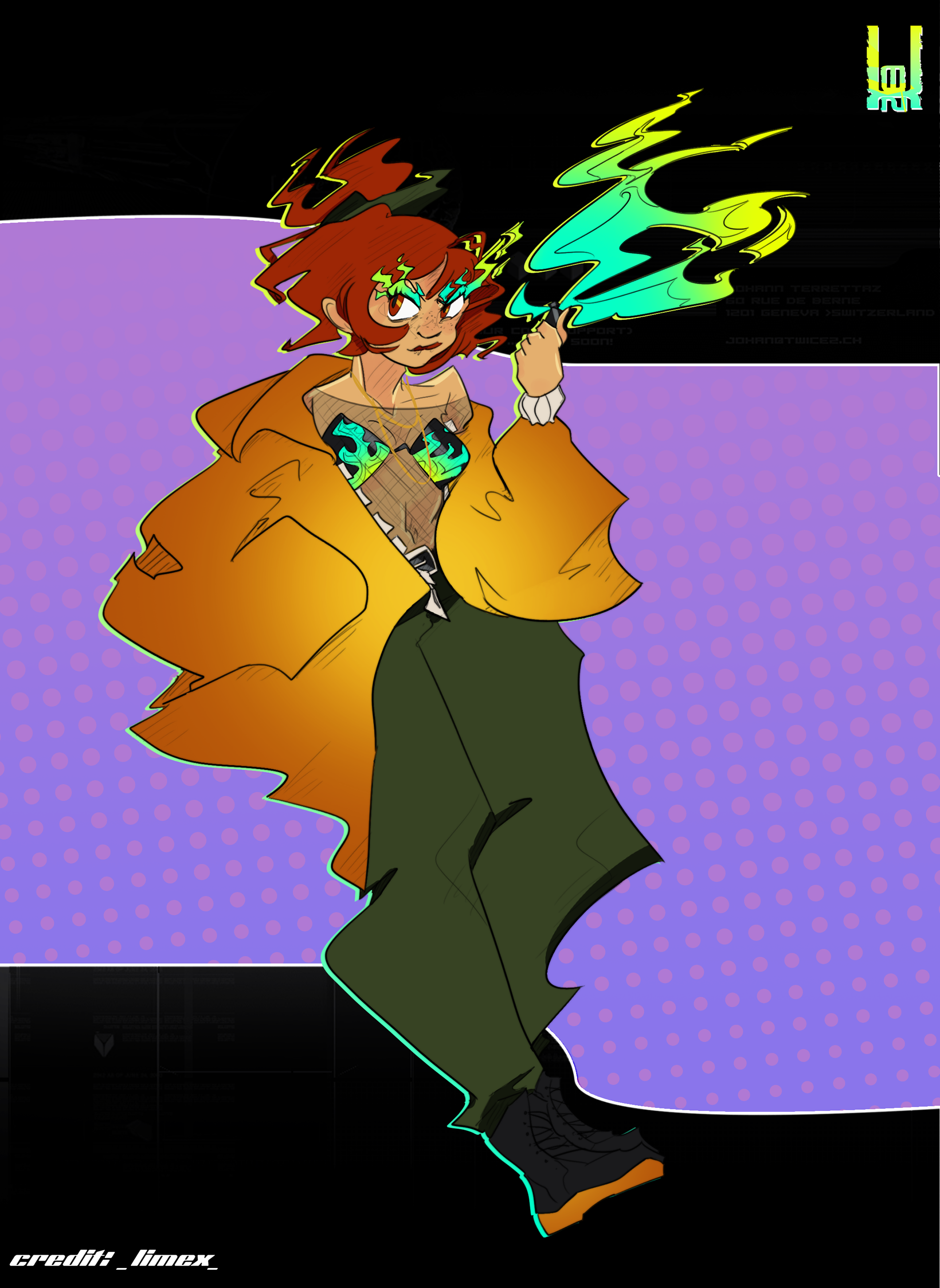 DTIYS Flamegirl (for @_limex_) - 2023