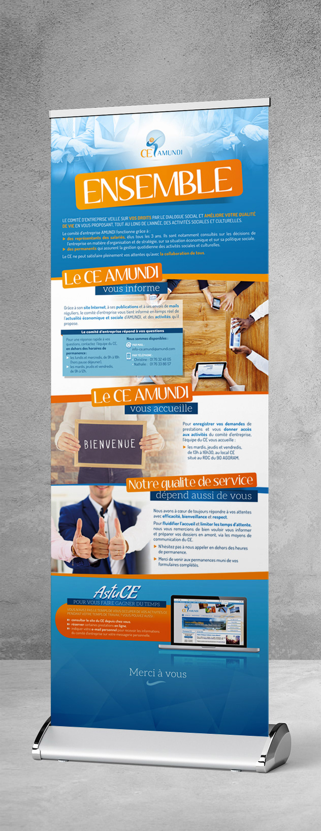 Bannière d'accueil du CSE