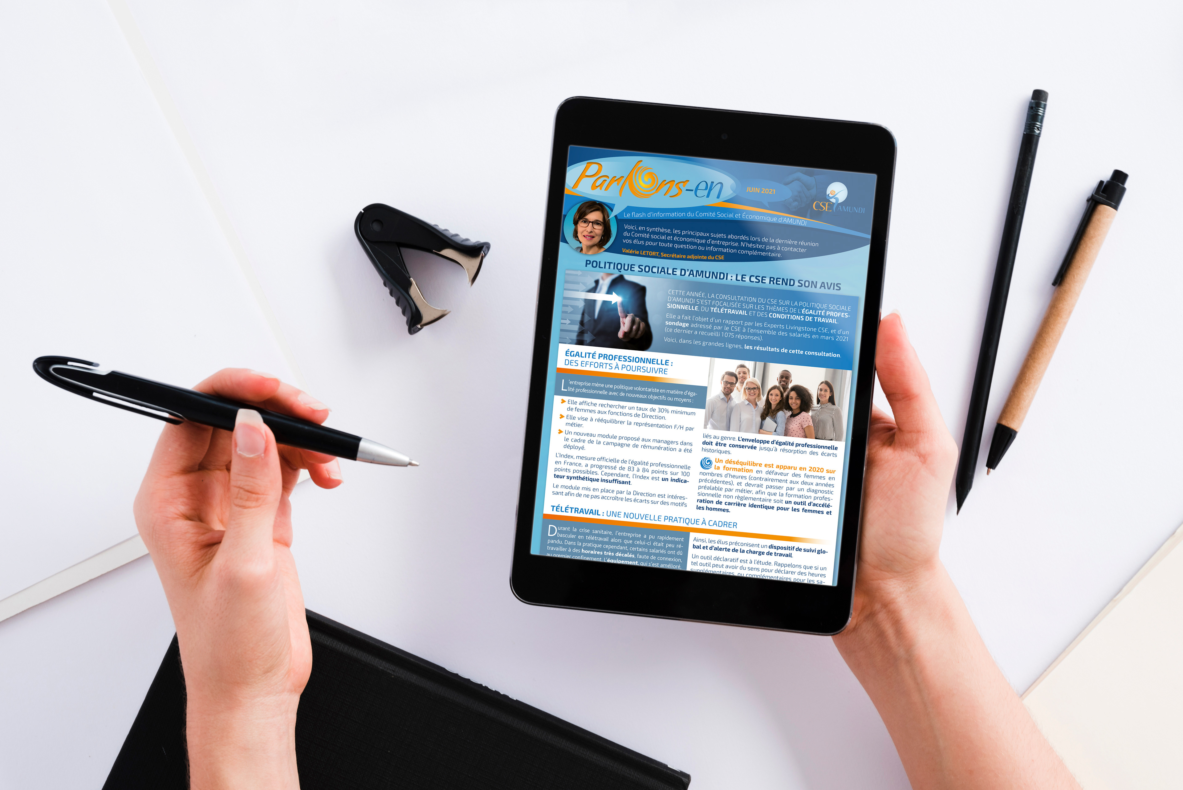 Lettre du secrétaire du CSE à l'intention des salariés