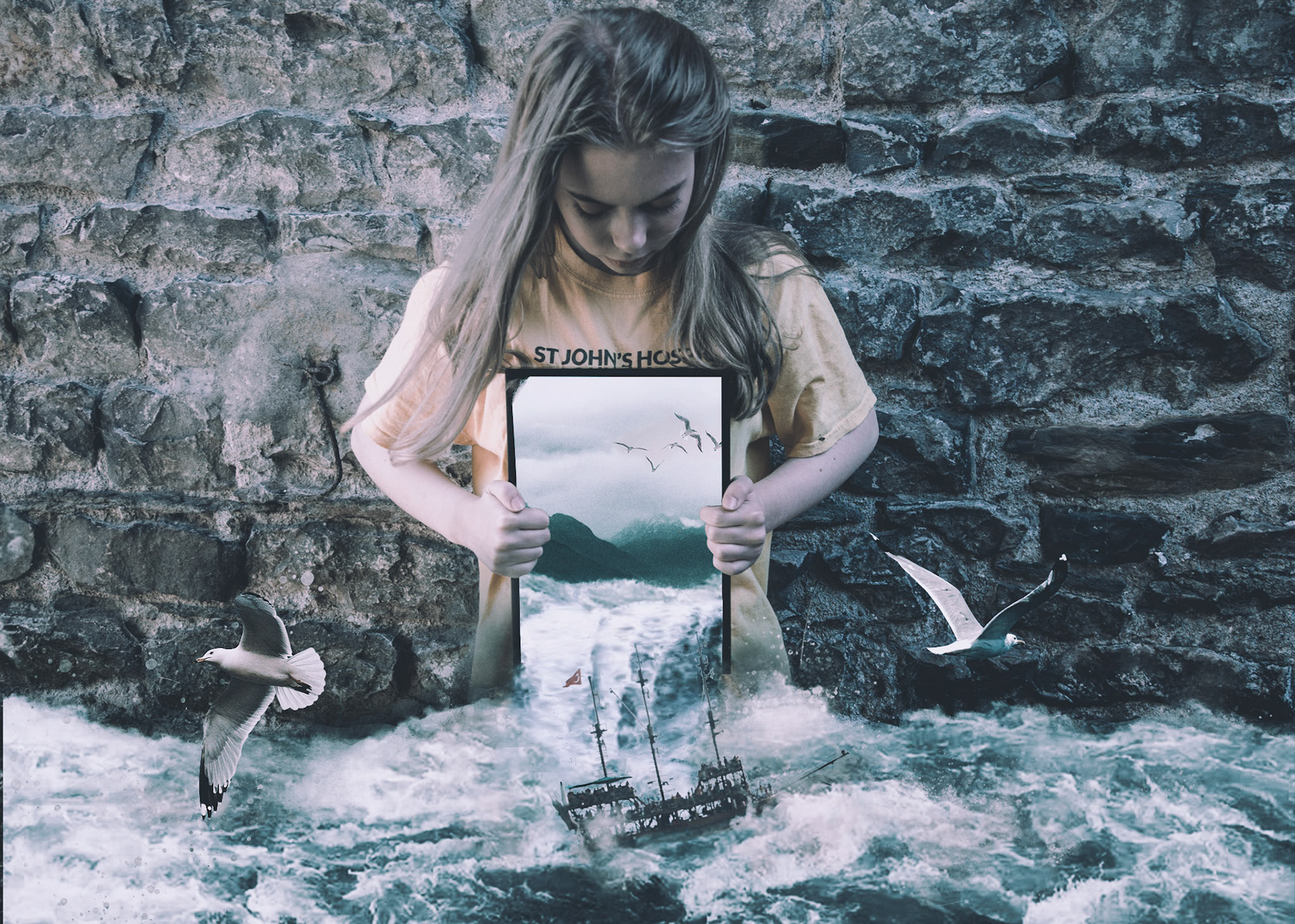 Transportation of basic needs such as water happens on a global scale as I tried to capture it in a single image