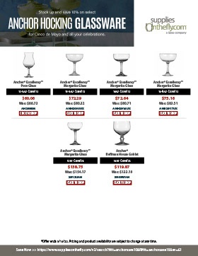 Promo Thursday Flyer: Glassware