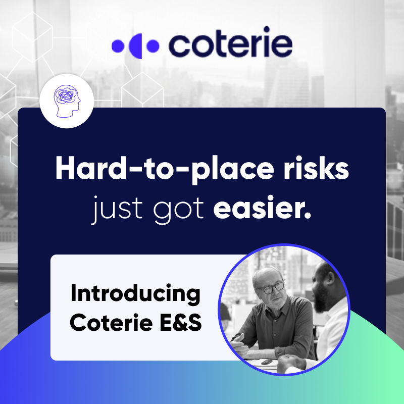 Coterie E&S Insurance LinkedIn Post