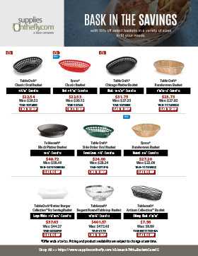 Promo Thursday Flyer: Food Baskets