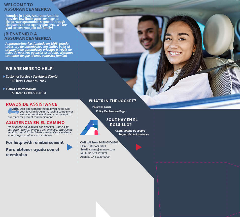 AssuranceAmerica Policy Jacket Tri-Fold Layout