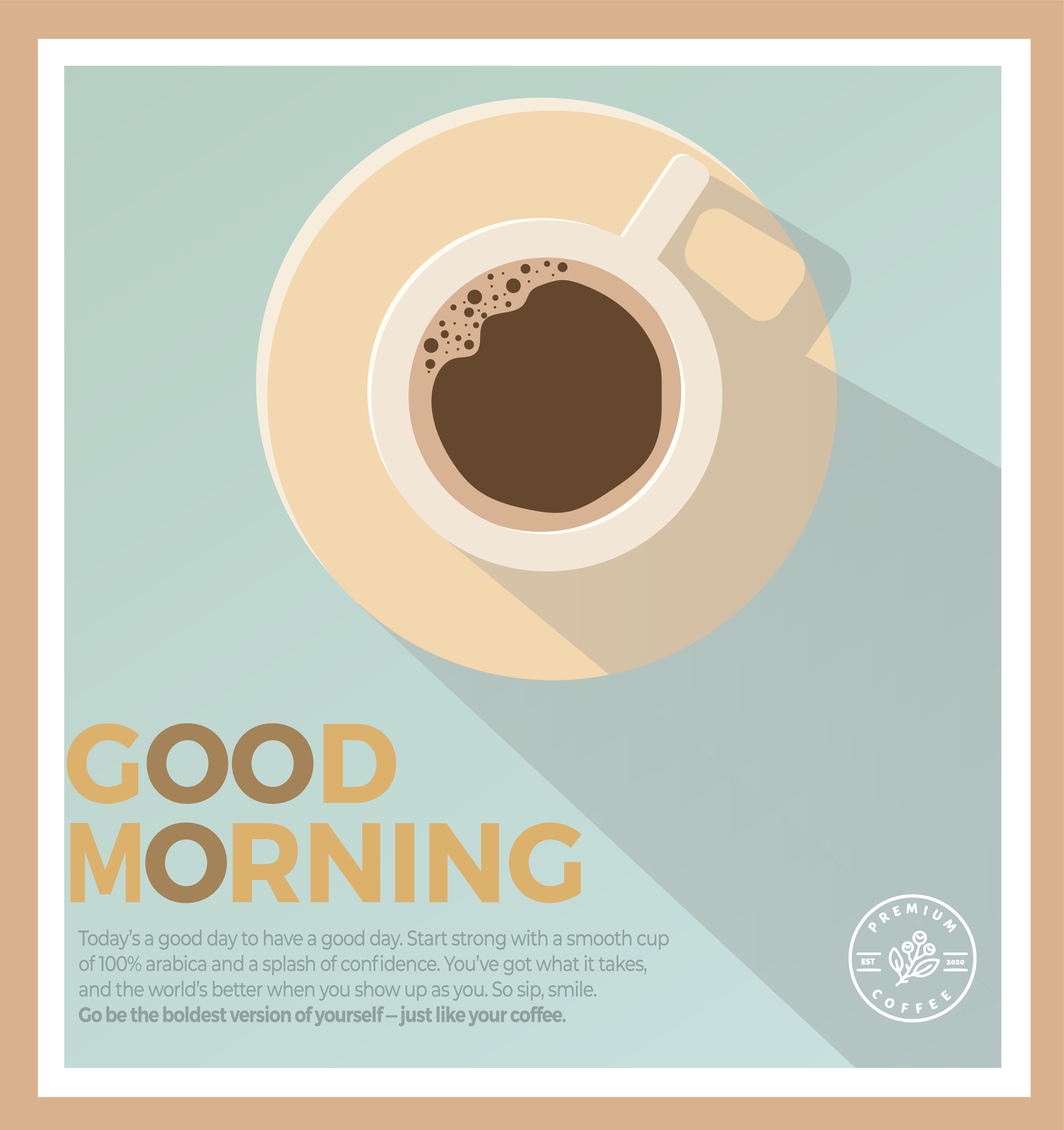 Premium Coffee Roasters - Cafe Poster