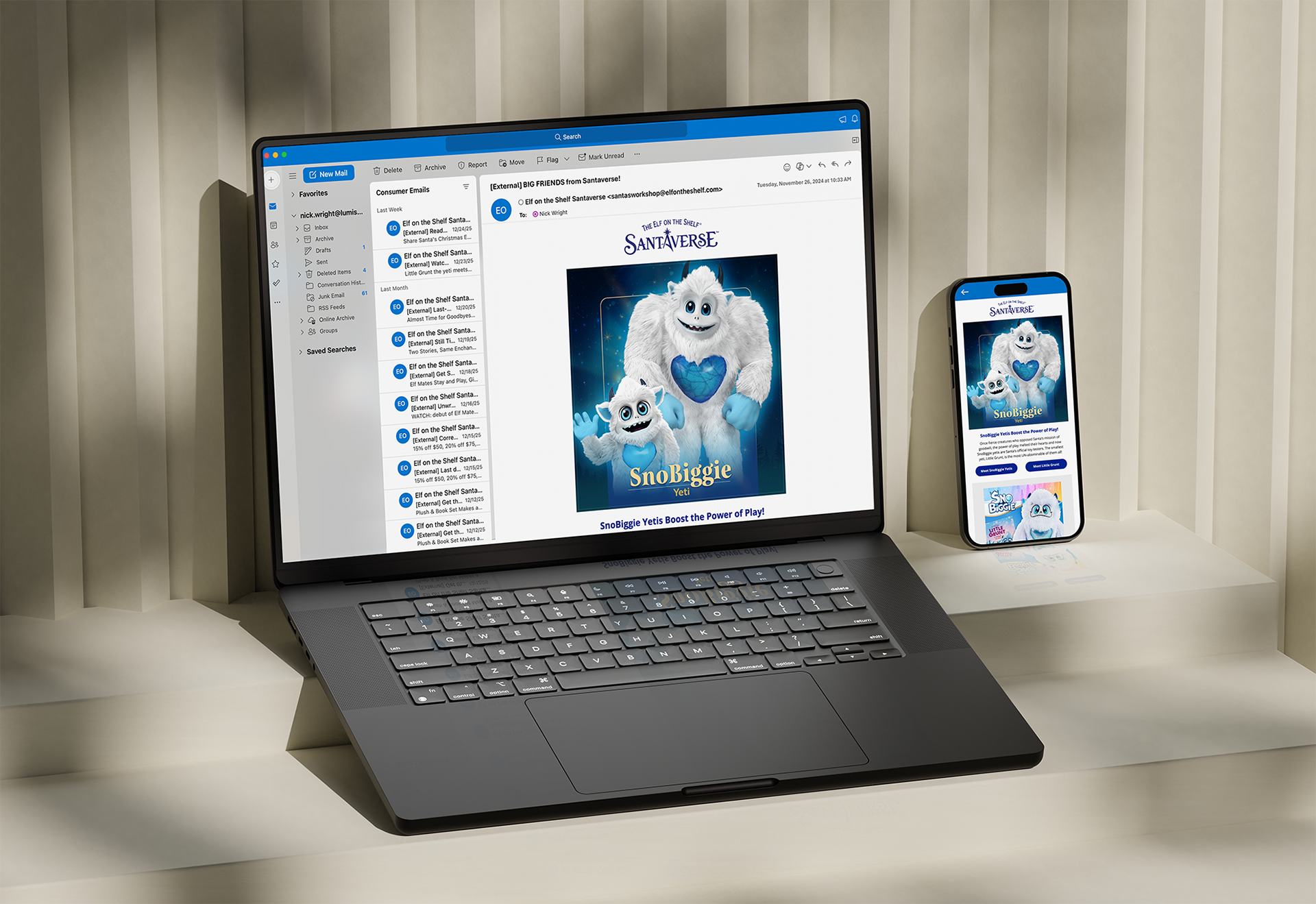 Santaverse: Brand Confusion Campaign: SnoBiggie Yeti