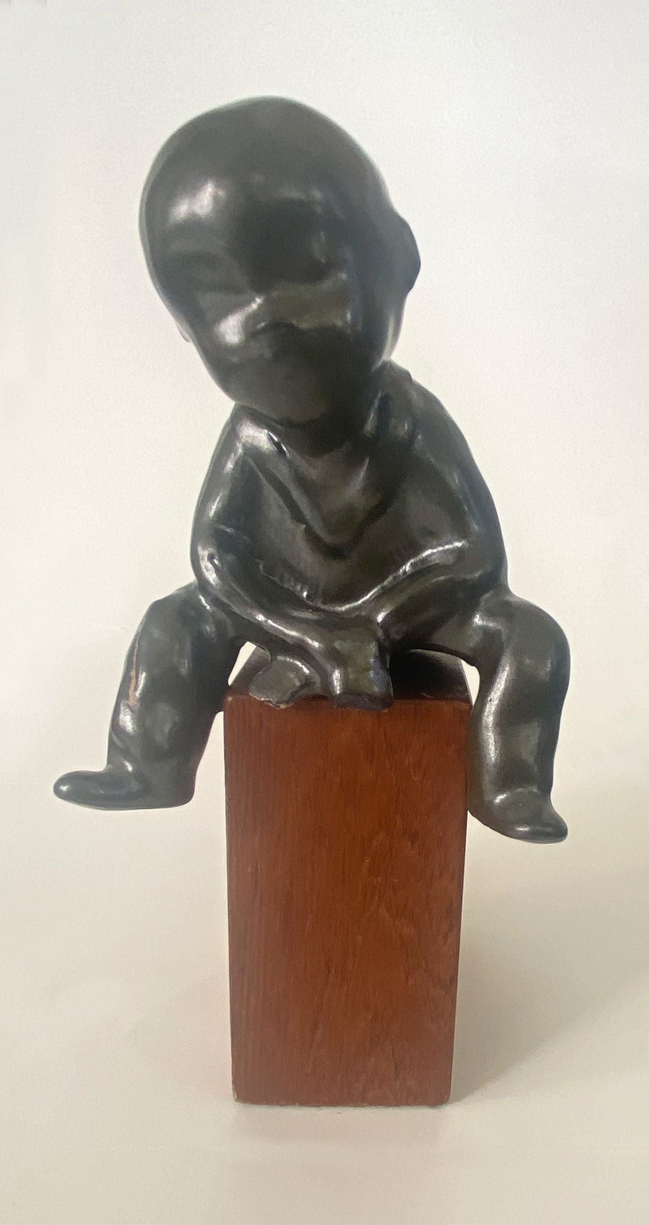 Babyhead. Glazed B-mix fired at Cone 10