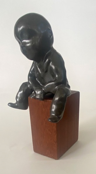 Babyhead. Glazed B-mix fired at Cone 10