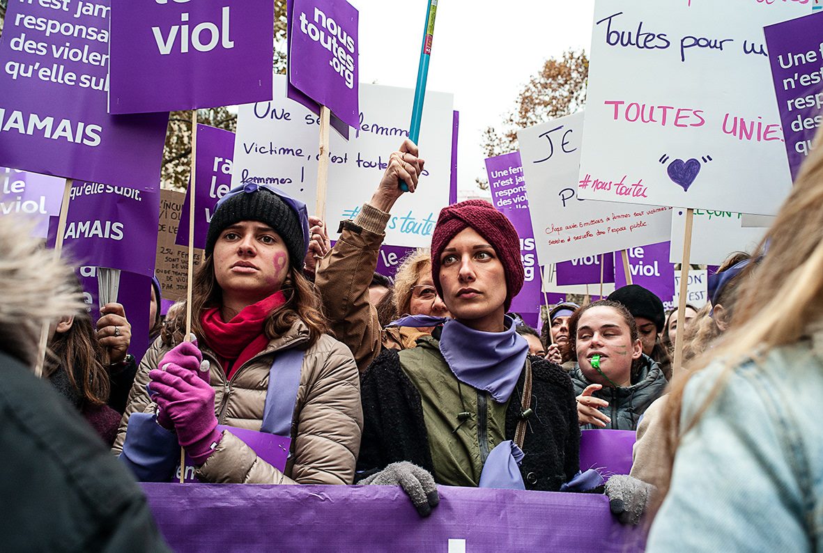 Journée contre les violences féminines, Paris 2018.