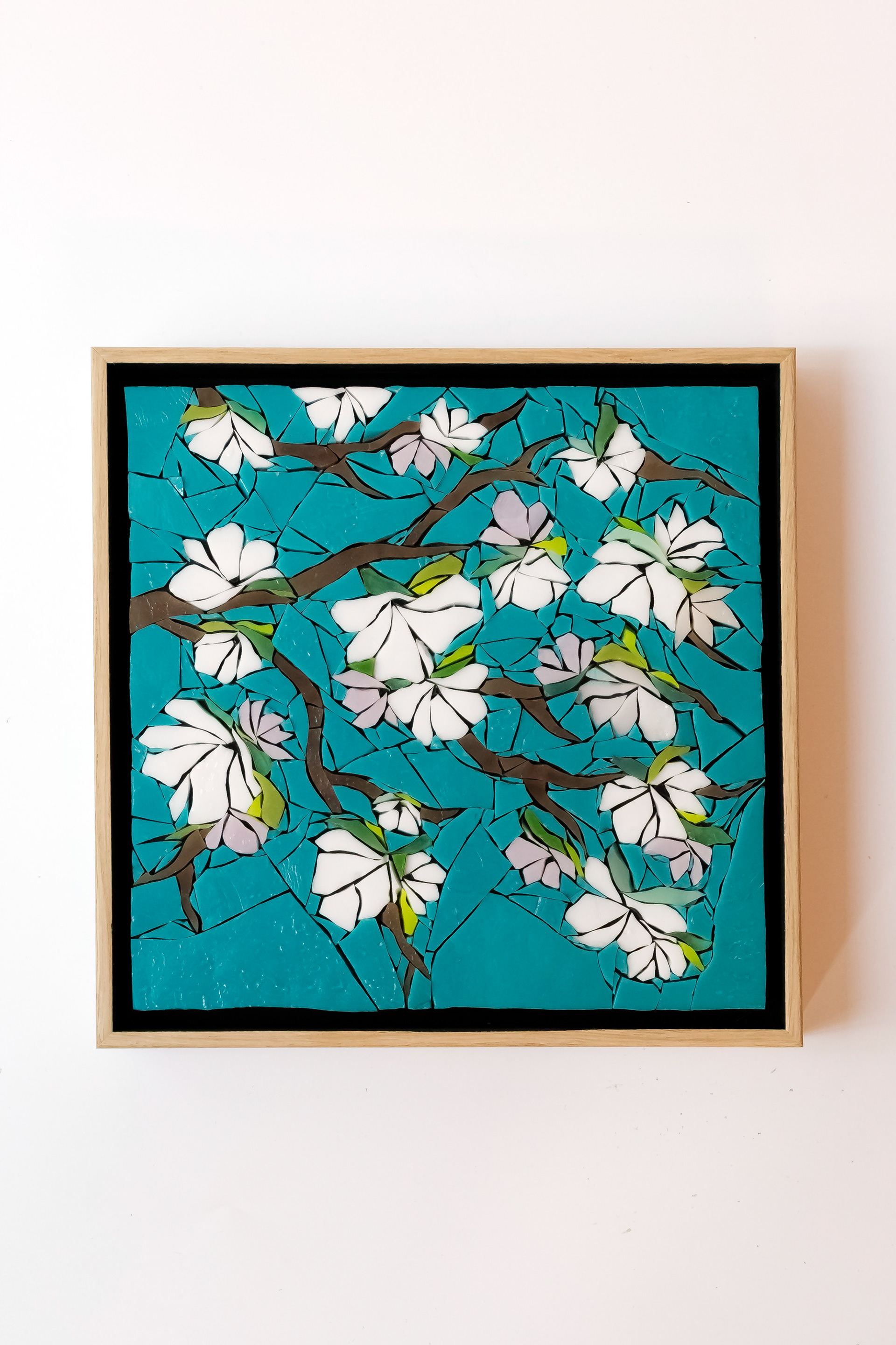Tableau Amandier en mosaïque de verre - 360€