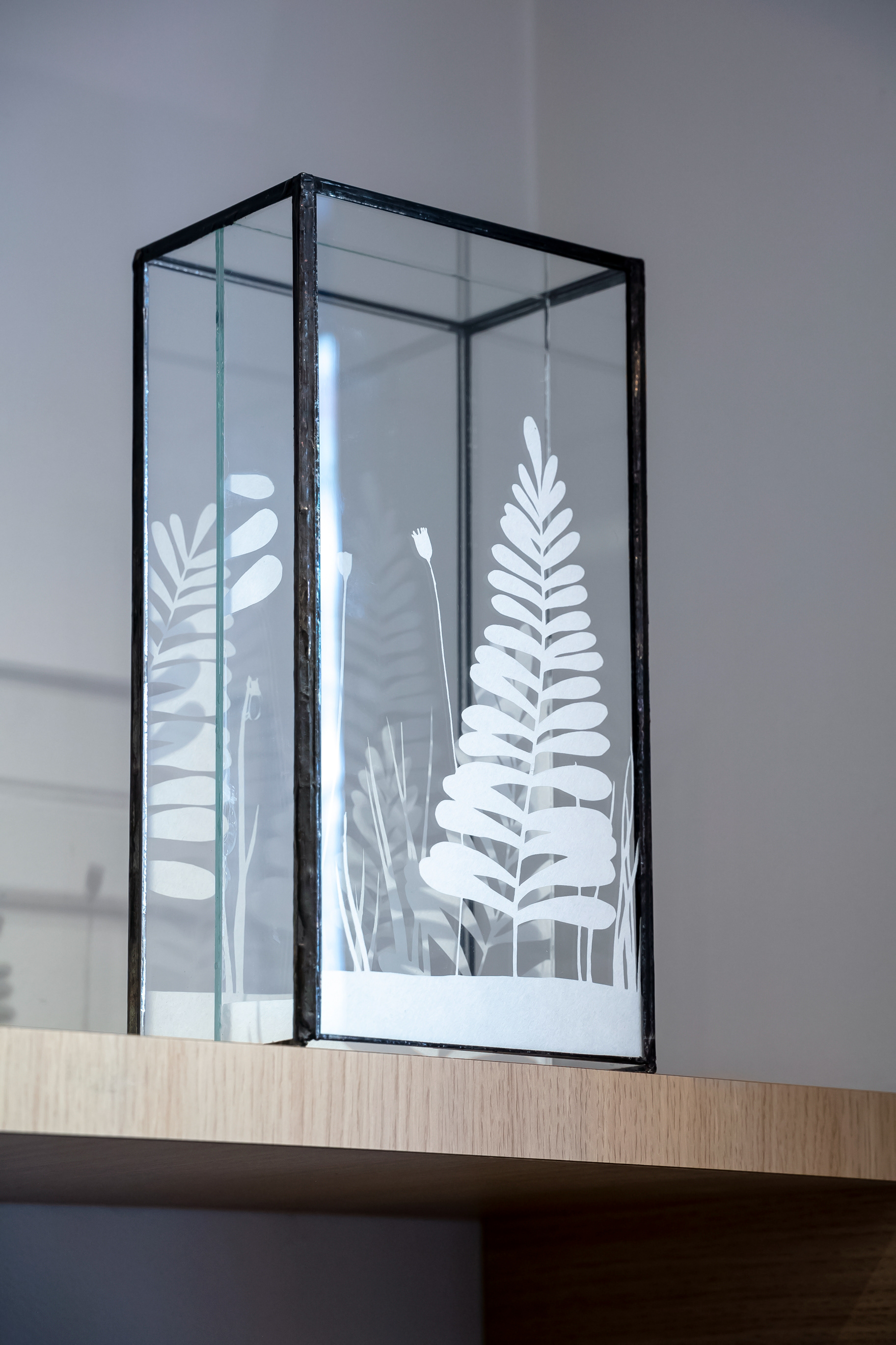 Sculpture entre deux verres - Peinture sur verre - 280€