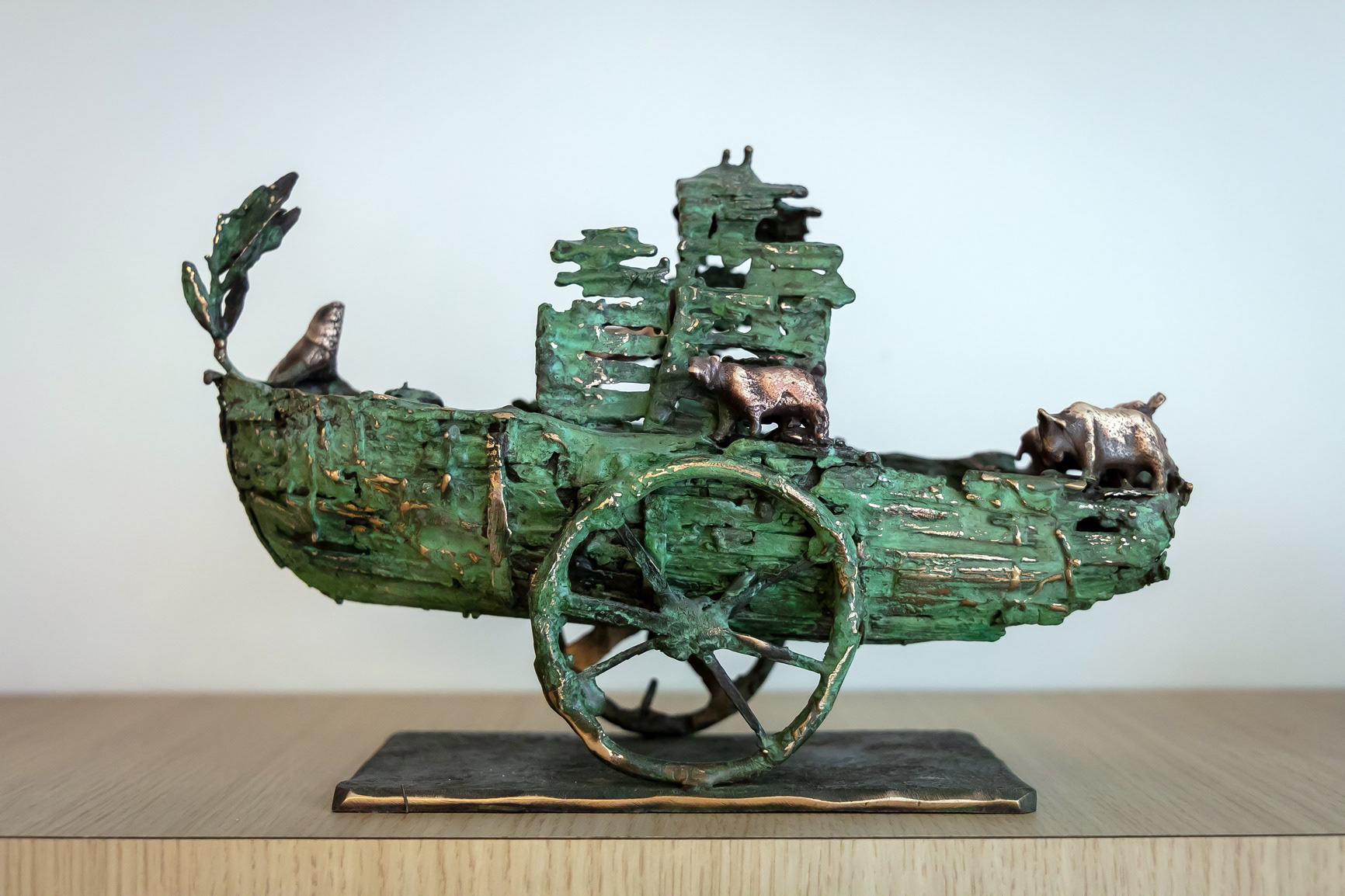 Sculpture bronze "Arche de Noé" - vendue 