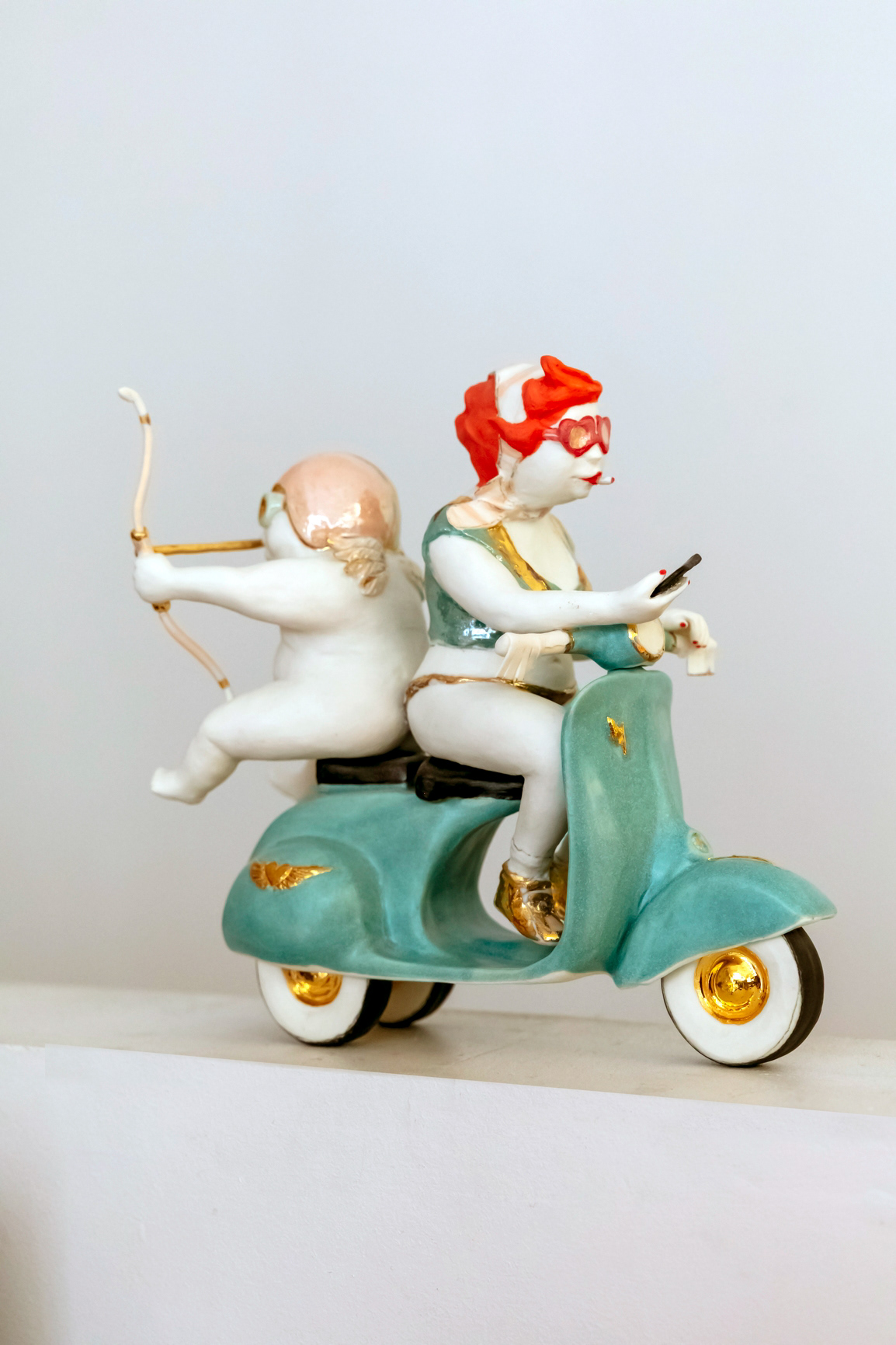Sculpture "L'Amour et la Folie" en porcelaine - 2500€